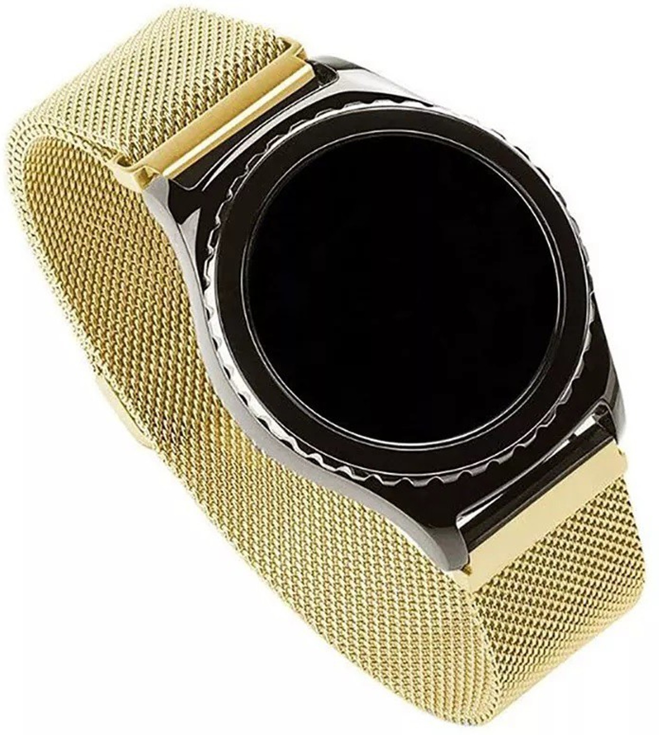 Image of AOnes Magnetic Loop Watch Strap for Ambrane Wise Eon Smart Watch Strap (Gold)