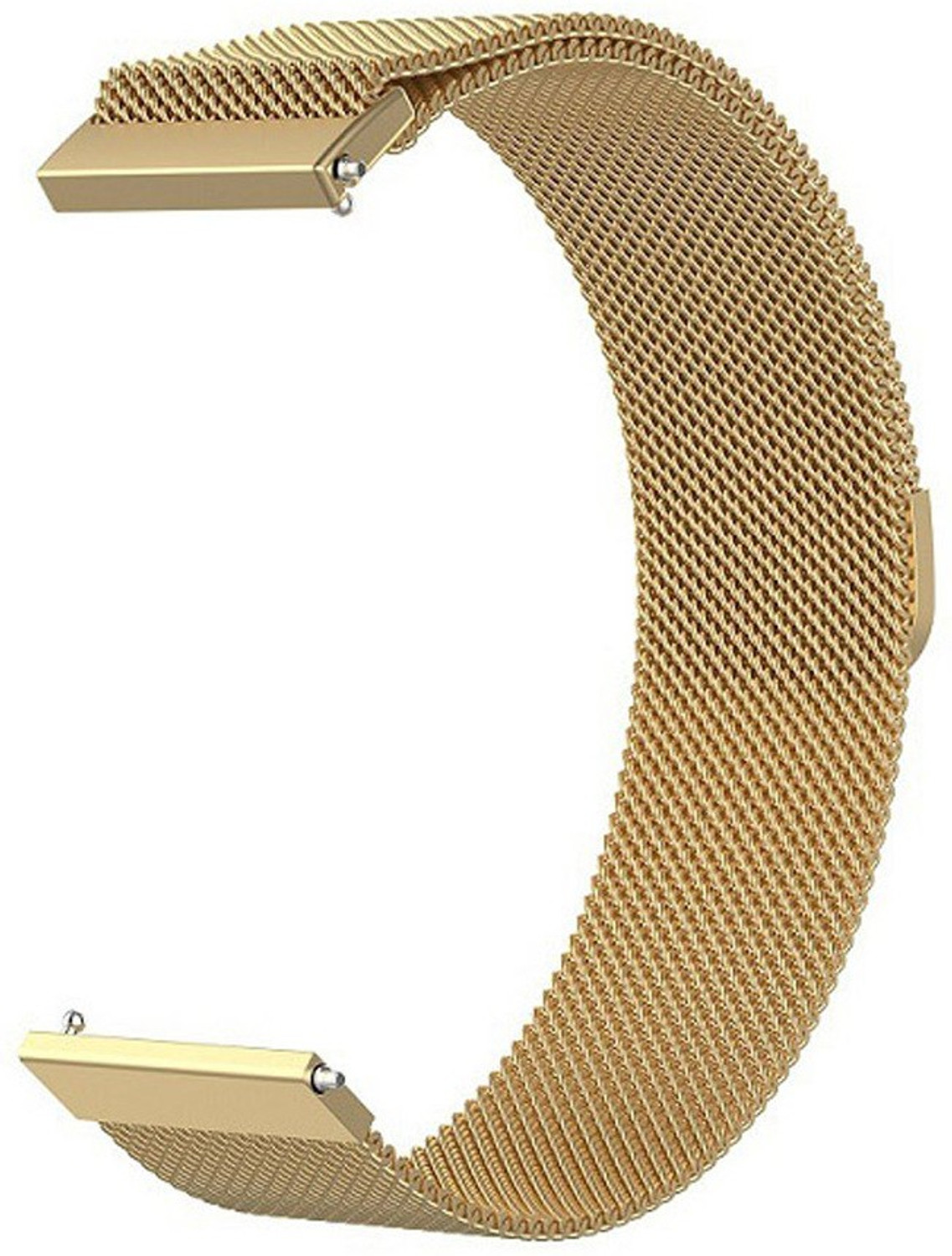 Image of AOnes Magnetic Loop Watch Strap for Ambrane Wise Eon Smart Watch Strap (Gold)