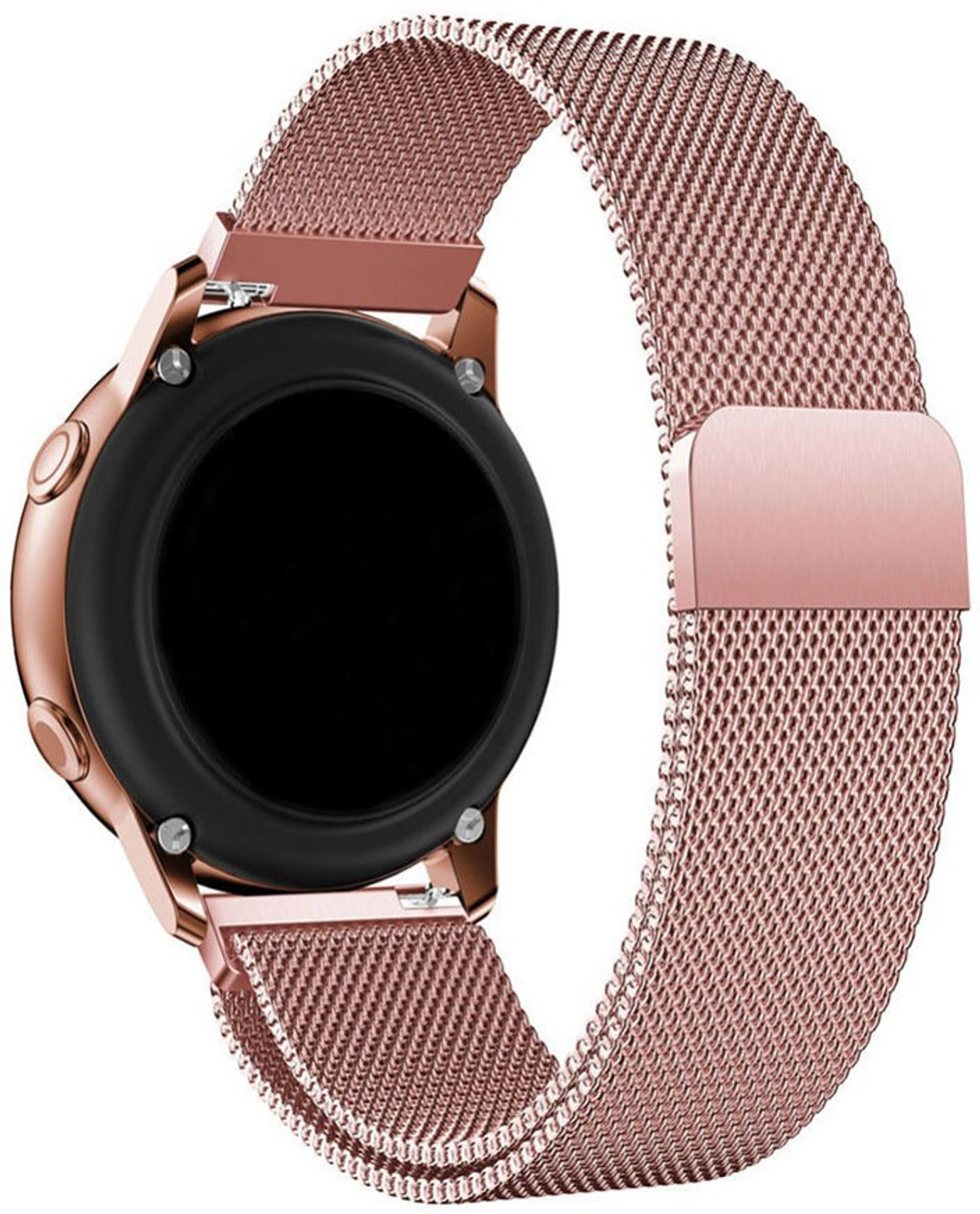 Image of AOnes Magnetic Loop Watch Strap for Ambrane Wise Eon Smart Watch Strap (Pink)