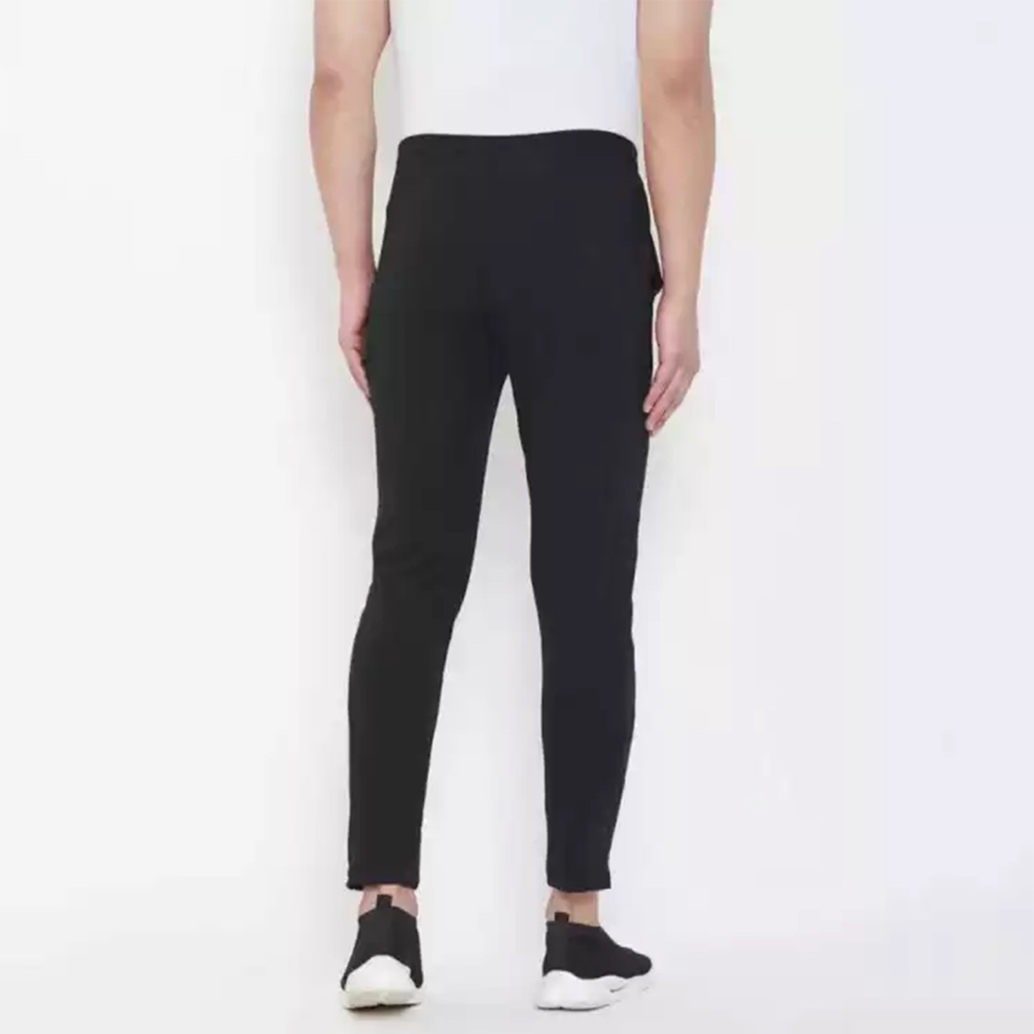 KASH Solid Men Black Blue Track Pants Price History