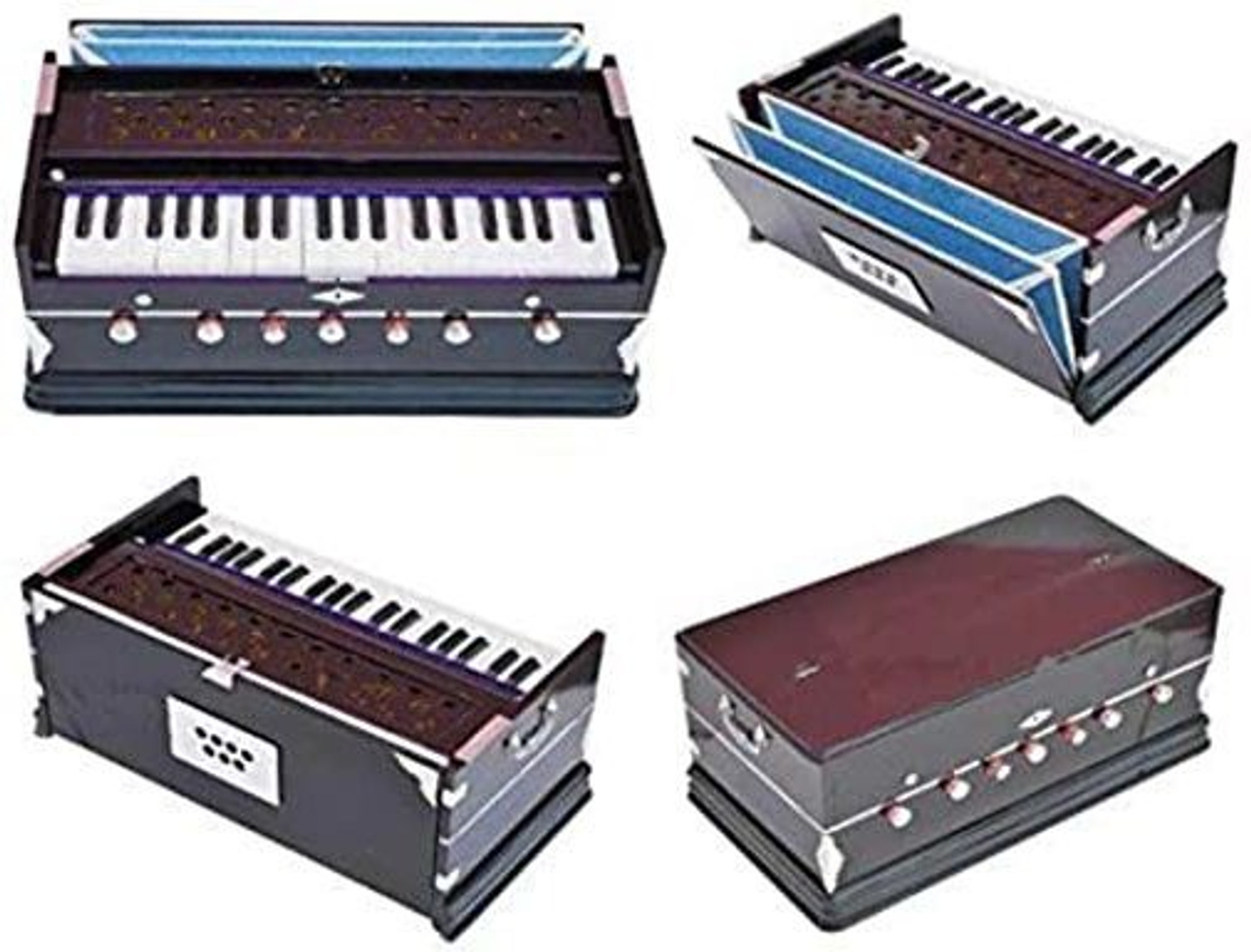 Image of SG MUSICAL NO.1 7 Stopper 3 1 /4 Octive,Double Bellow,39 Keys WITH BAGD123 TBT18 3 1 /4 Octave Harmonium (Two Fold Bellow) 3.25 Octave Hand Pumped Harmonium (Three Fold Bellow, Bass Reed, Male Reed)