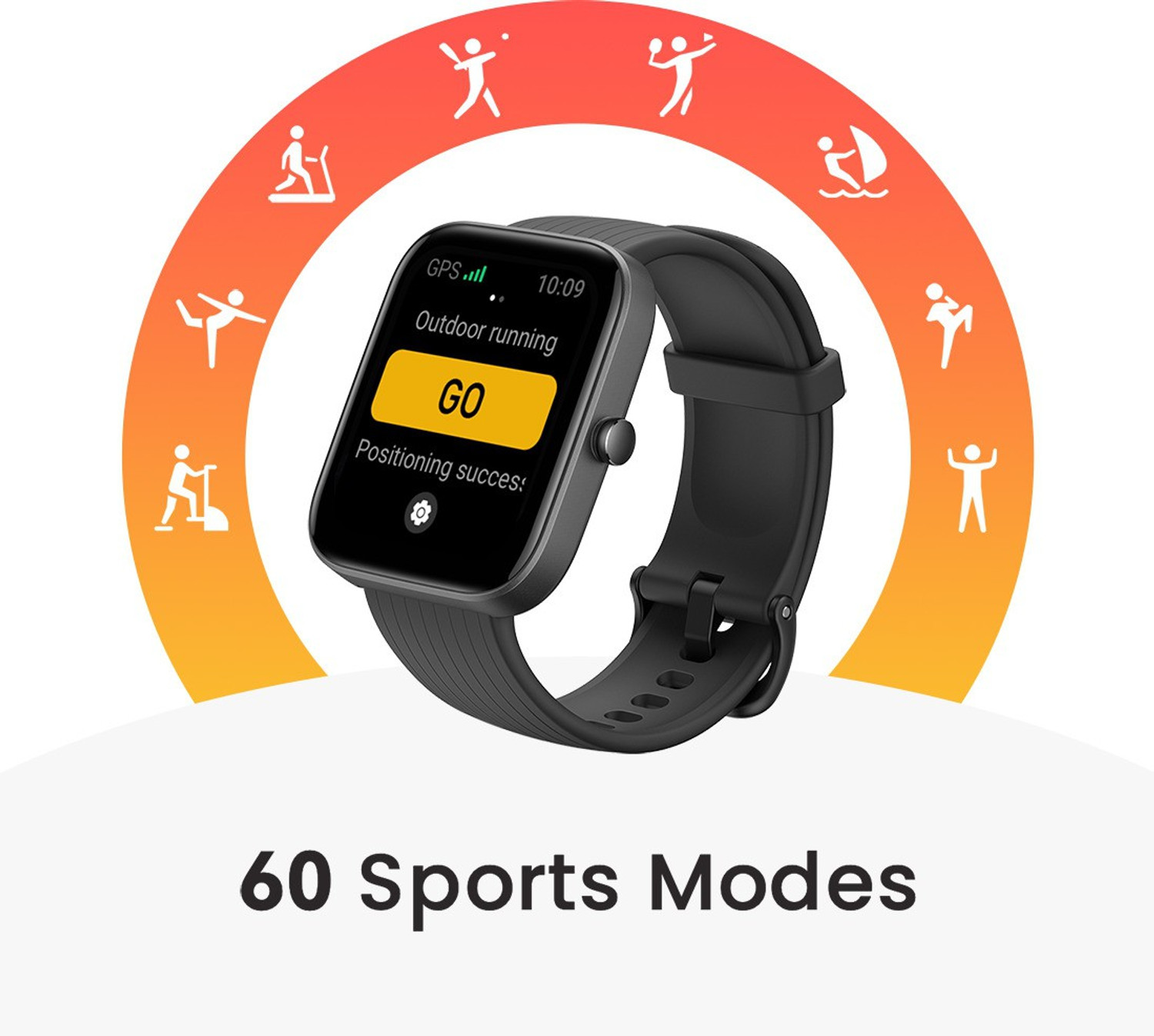 Image of AMAZFIT Bip 3 Pro with 1.69 inch Large Color Display Built-in GPS Smartwatch