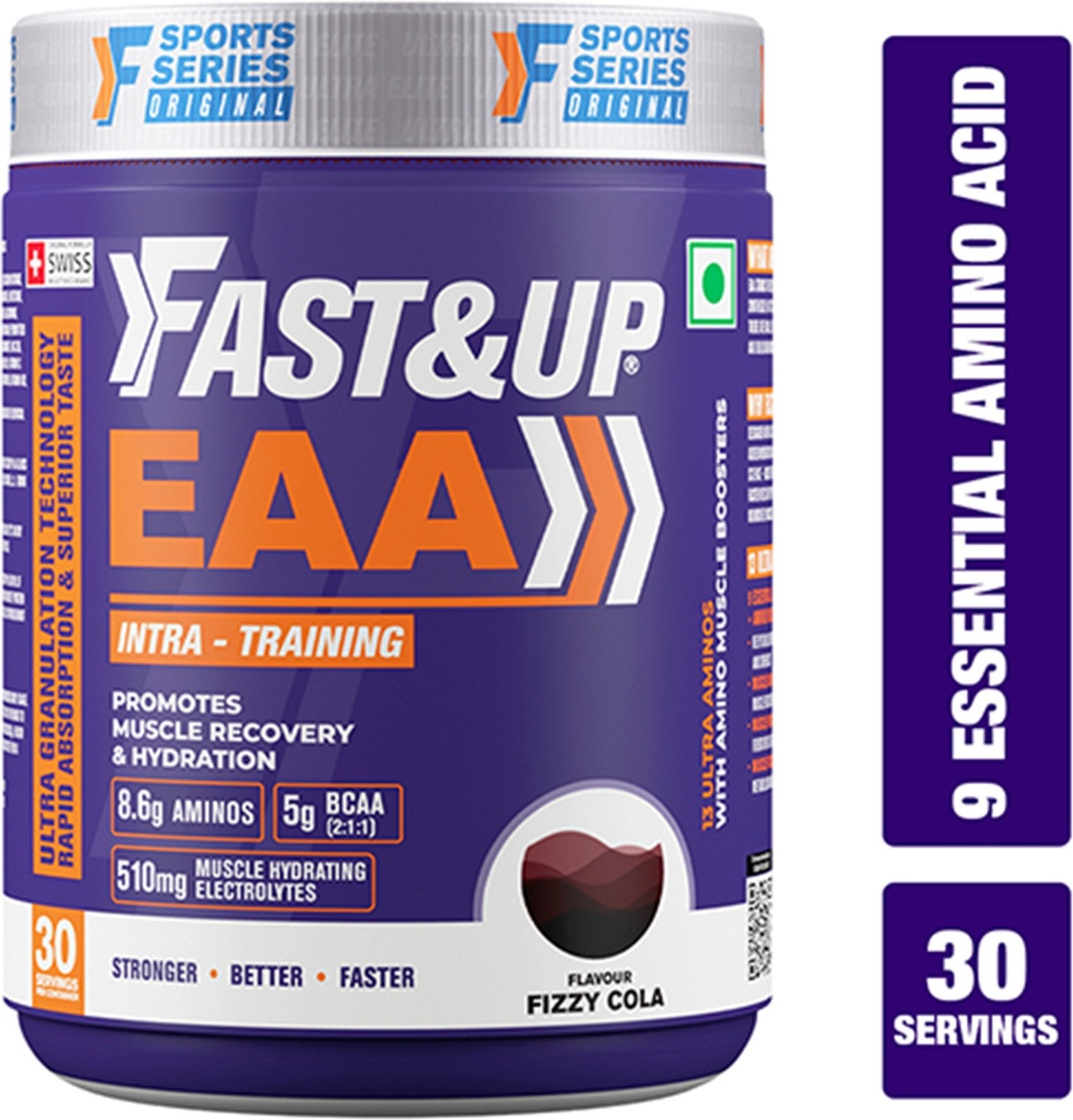 Image of FAST&UP EAA Intra-Workout Drink For Mucscle Recovery With BCAA, Vitamins & Electrolytes EAA (Essential Amino Acids)