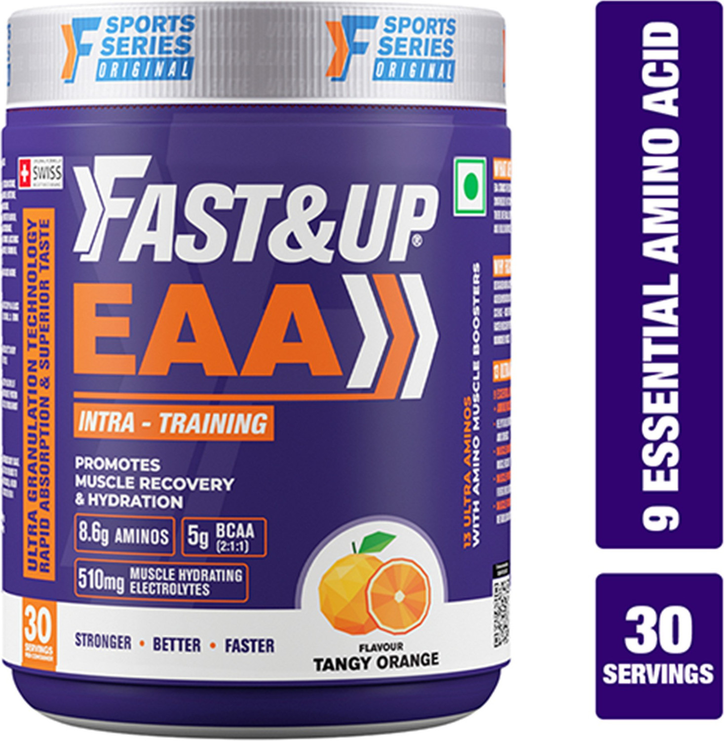 Image of FAST&UP EAA Intra-Workout Drink For Mucscle Recovery With BCAA, Vitamins & Electrolytes EAA (Essential Amino Acids)