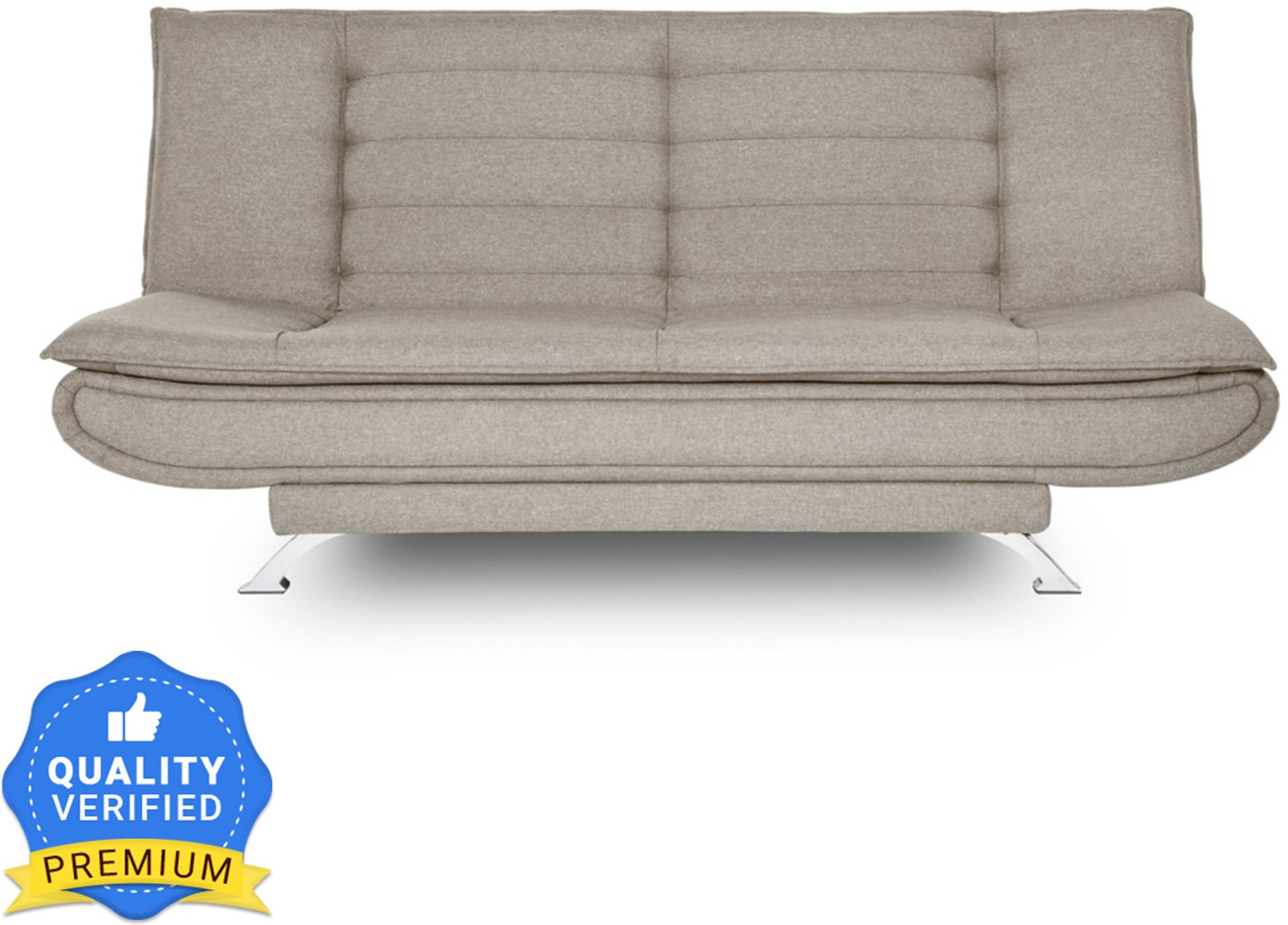 Image of Wakefit Amoeba 3 Seater Double Solid Wood Fold Out Sofa Cum Bed