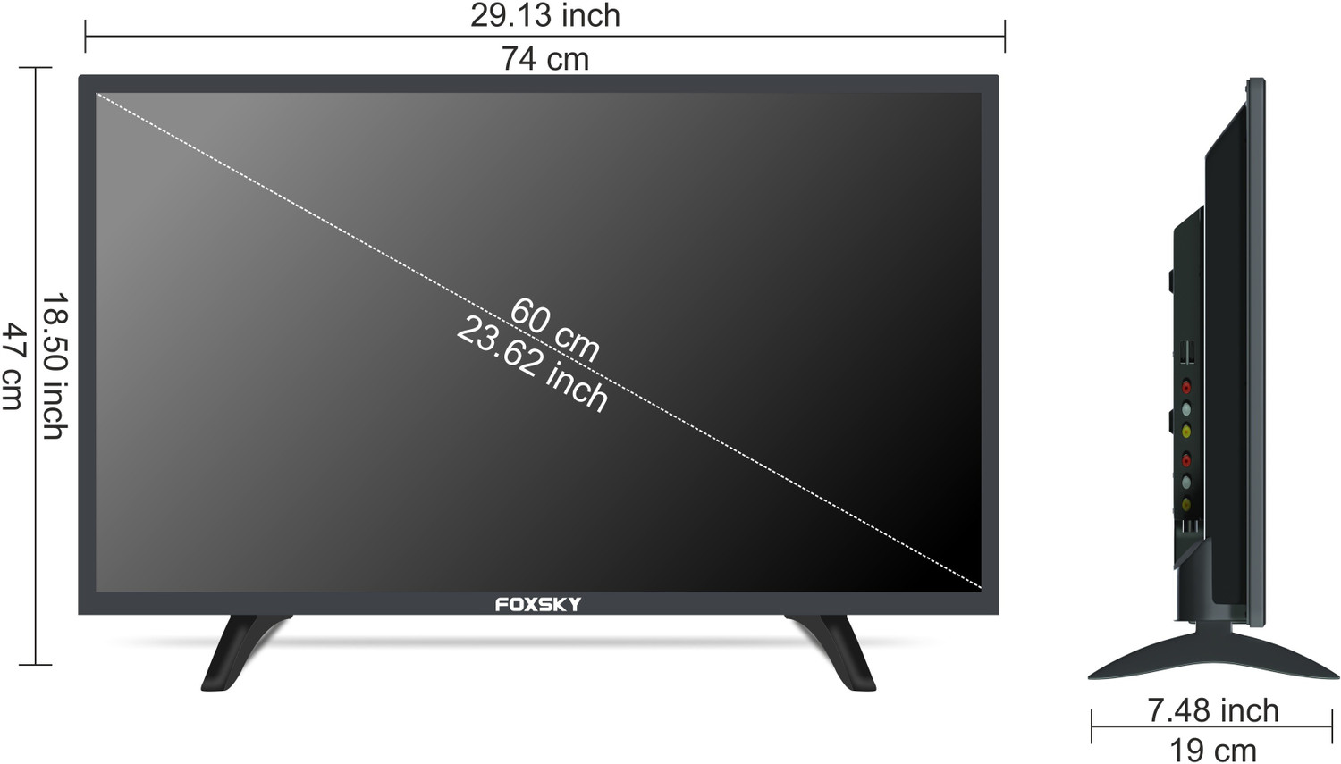 Image of Foxsky 60 cm (24 inch) HD Ready LED TV