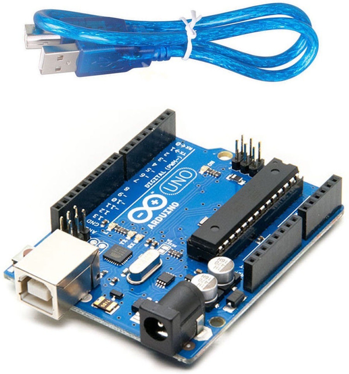 Image of arduino Arduino UNO R3 Board ATmega328P ATmega16U2 with FREE USB Cable Electronic Components Electronic Hobby Kit