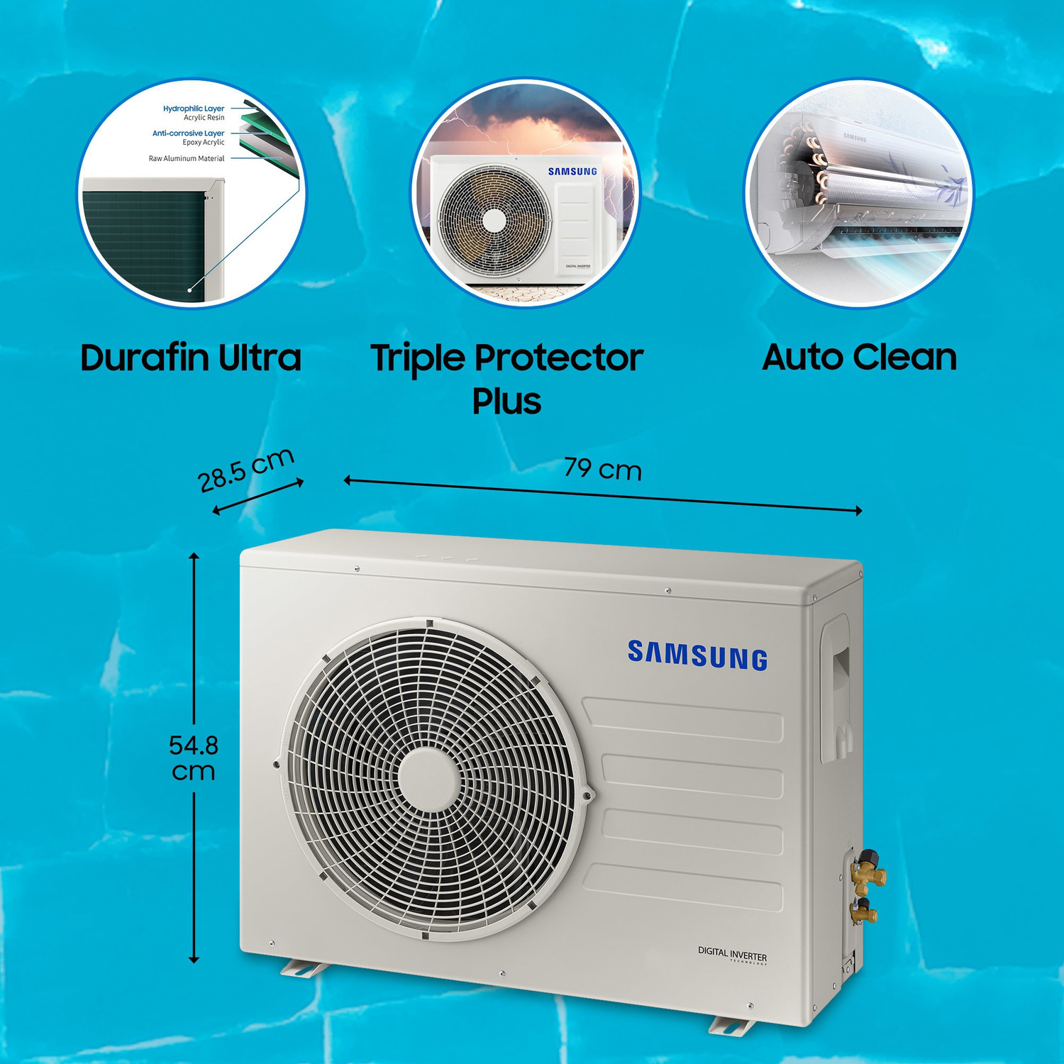 Image of Samsung 2022 Model 1.5 Ton 5 Star Split Inverter with Wi-fi AC