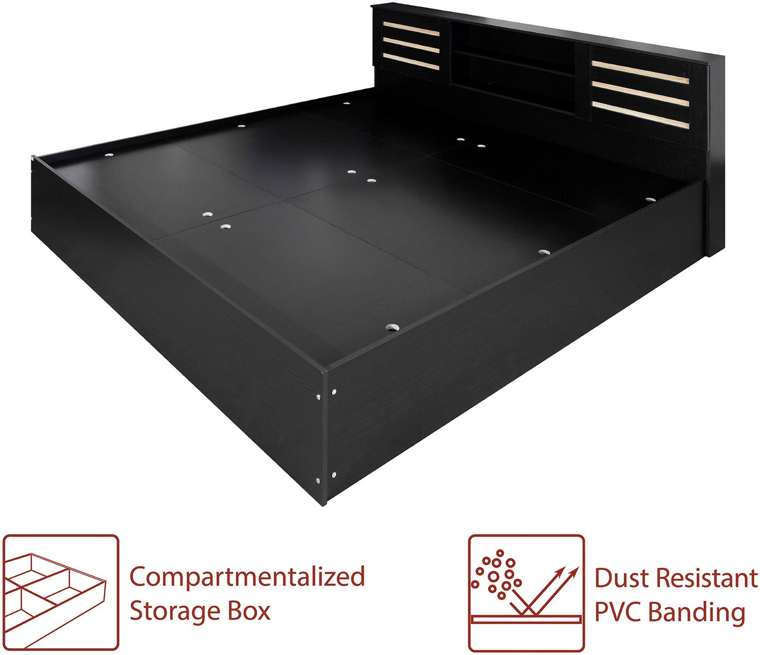 Flipkart Perfect Homes Waltz Engineered Wood King Box Bed (Finish Color