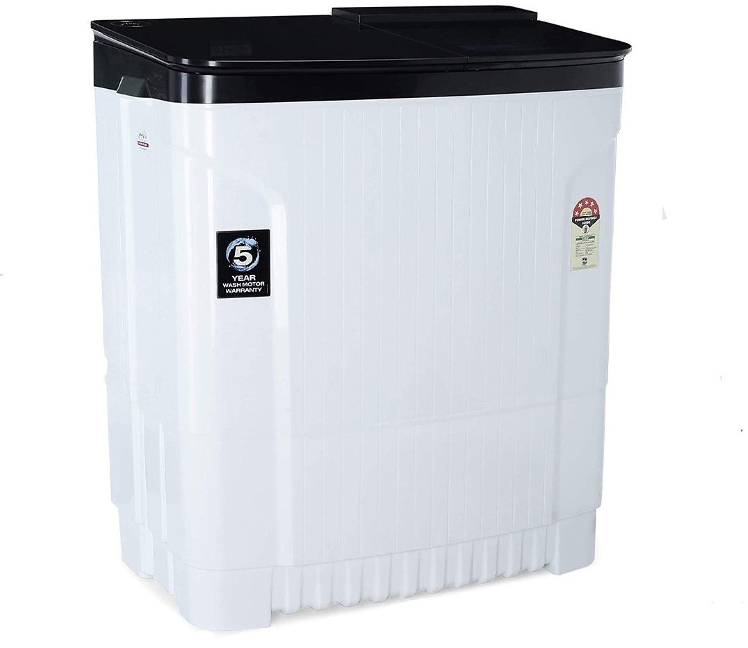 Image of Godrej 8 kg 5 Star with Tri- Roto Scrub Pulsator Washing Machine Semi Automatic Top Load Black, White