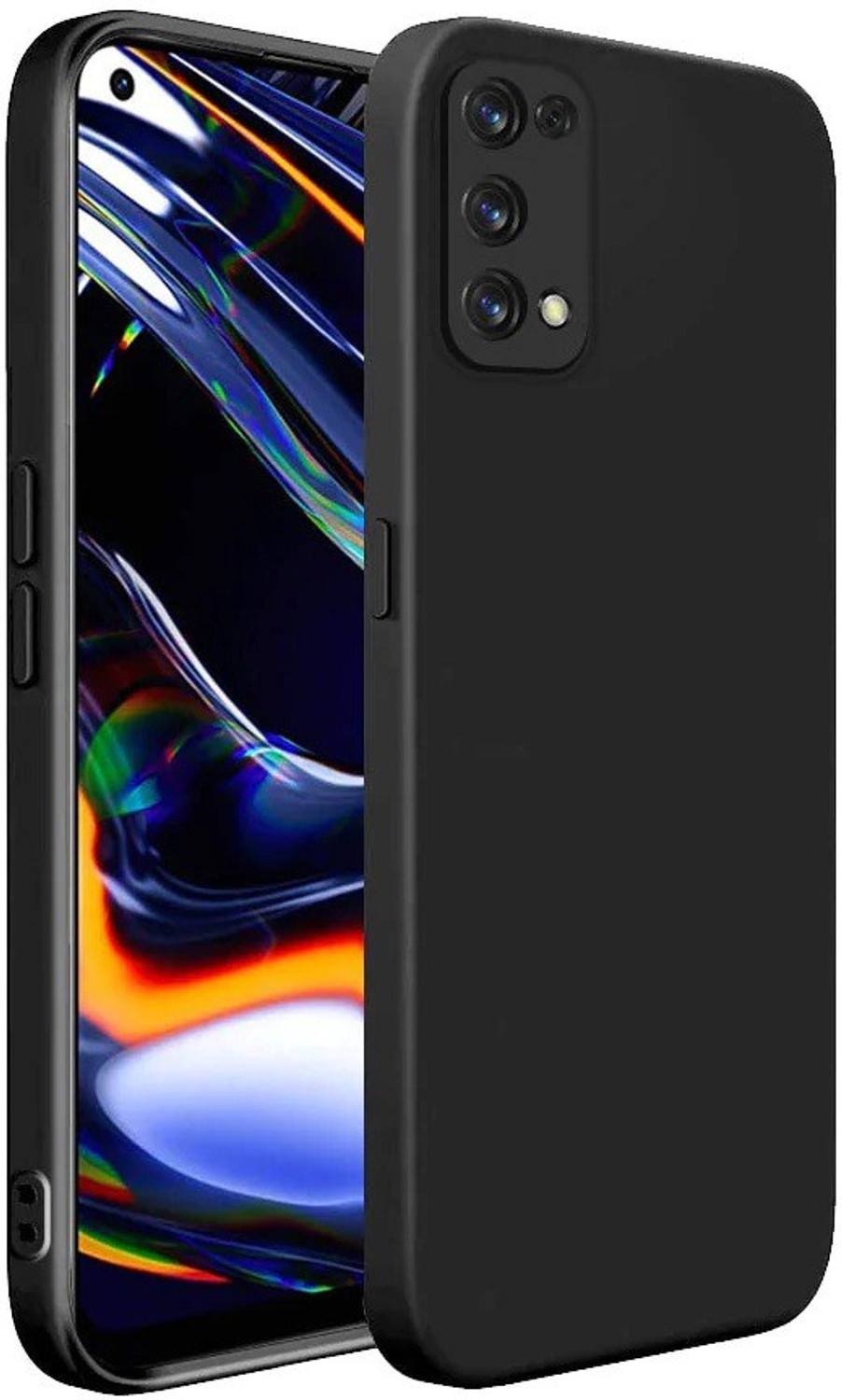 Image of BOZTI Back Cover for Realme 7 Pro (Black, Rugged Armor, Pack of: 1)