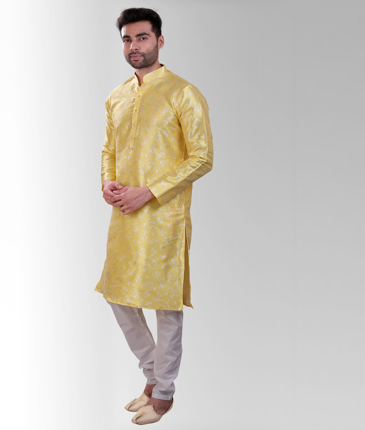 Image of AVAETA Floral Print Sherwani