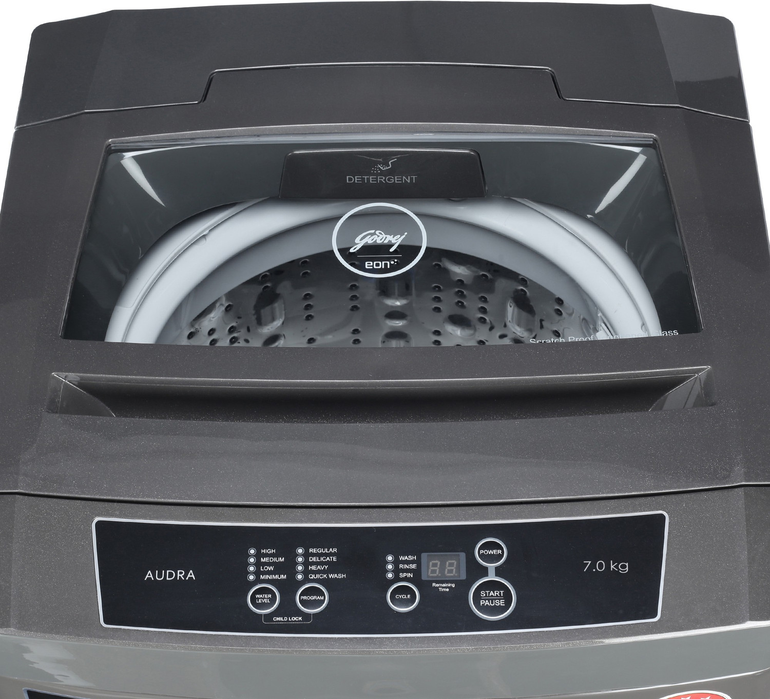 Image of Godrej 7 kg 5 Star with Turbo 6 Pulsator Washing Machine Fully Automatic Top Load Grey