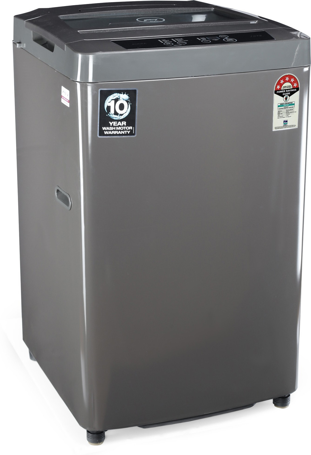 Image of Godrej 7 kg 5 Star with Turbo 6 Pulsator Washing Machine Fully Automatic Top Load Grey