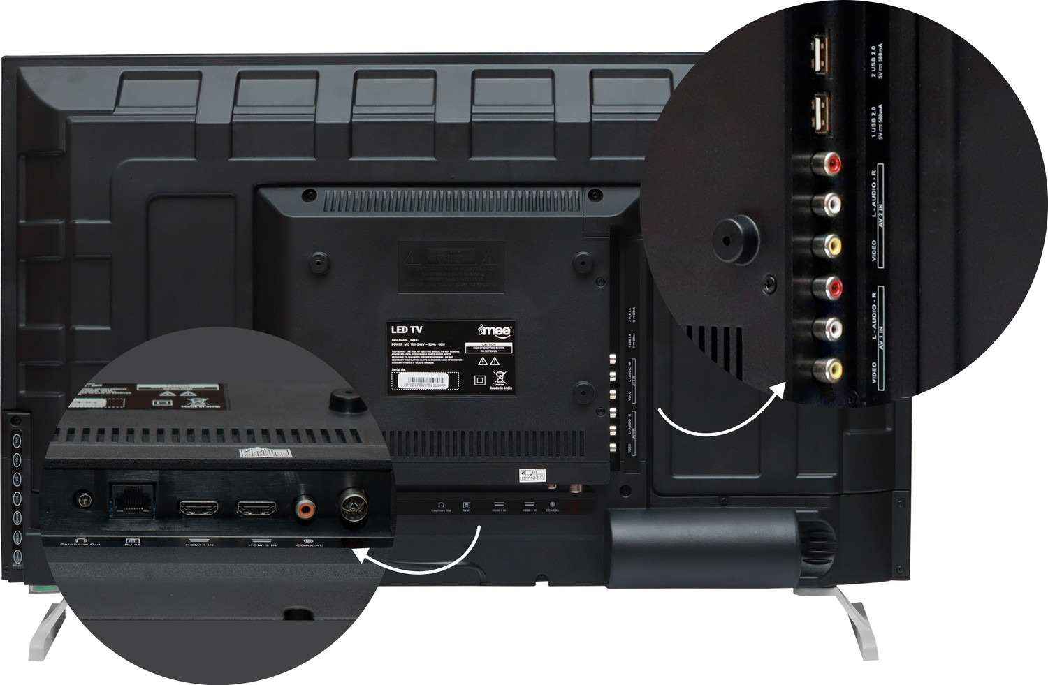 Image of iMEE Elite 108 cm (43 inch) HD Ready LED Smart Android TV with SRS Surround Sound (BEE 5 Star)