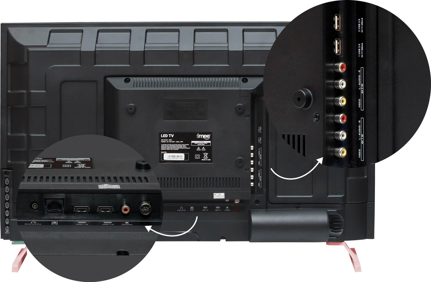 Image of iMEE Premium 102 cm (40 inch) HD Ready LED Smart Android TV with SRS Surround Sound (BEE 5 Star) (PREMIUM-40S-Champagne)