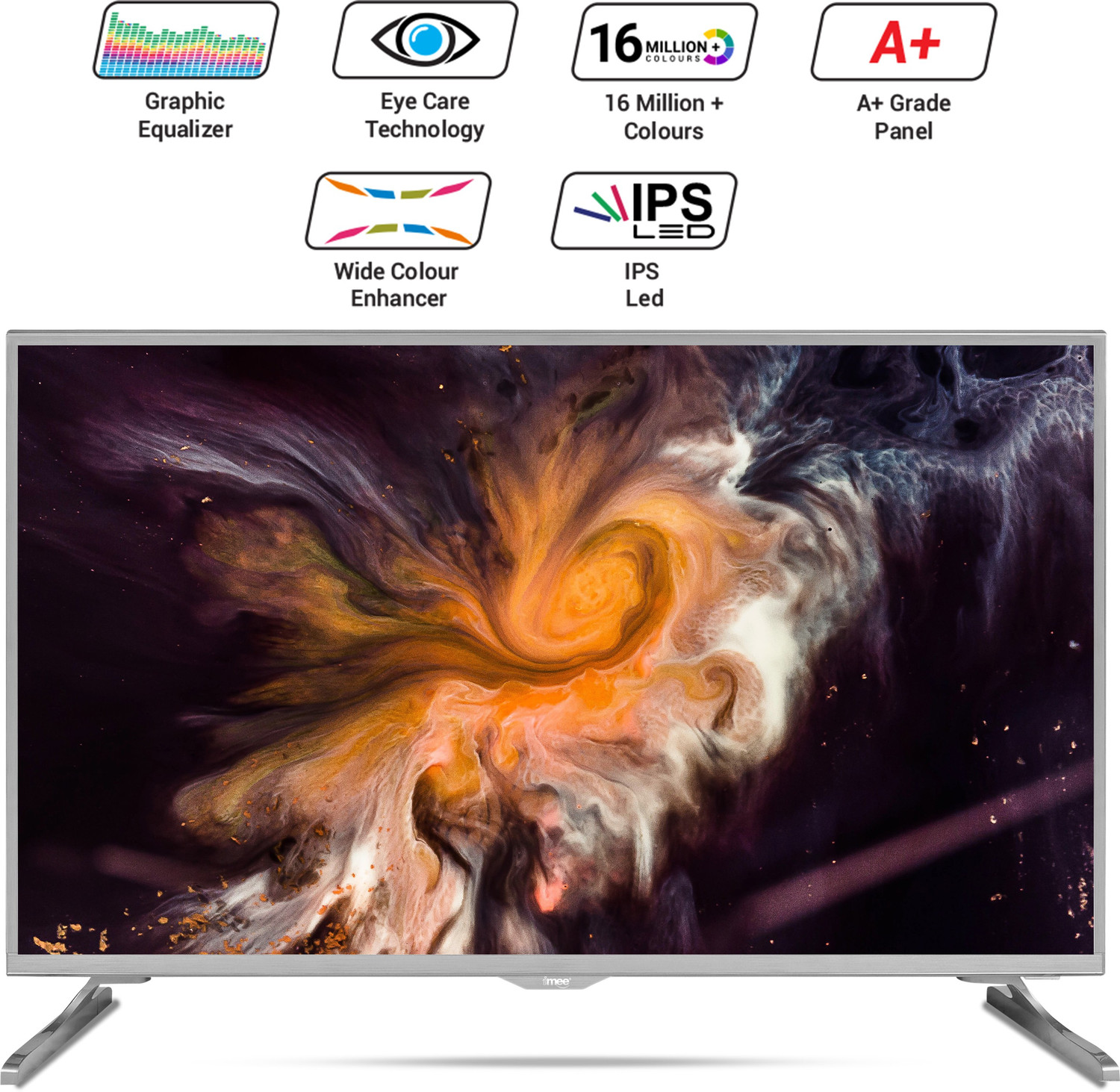 Image of iMEE Premium 102 cm (40 inch) HD Ready LED Smart Android TV with SRS Surround Sound (BEE 5 Star) (PREMIUM-40S-Champagne)