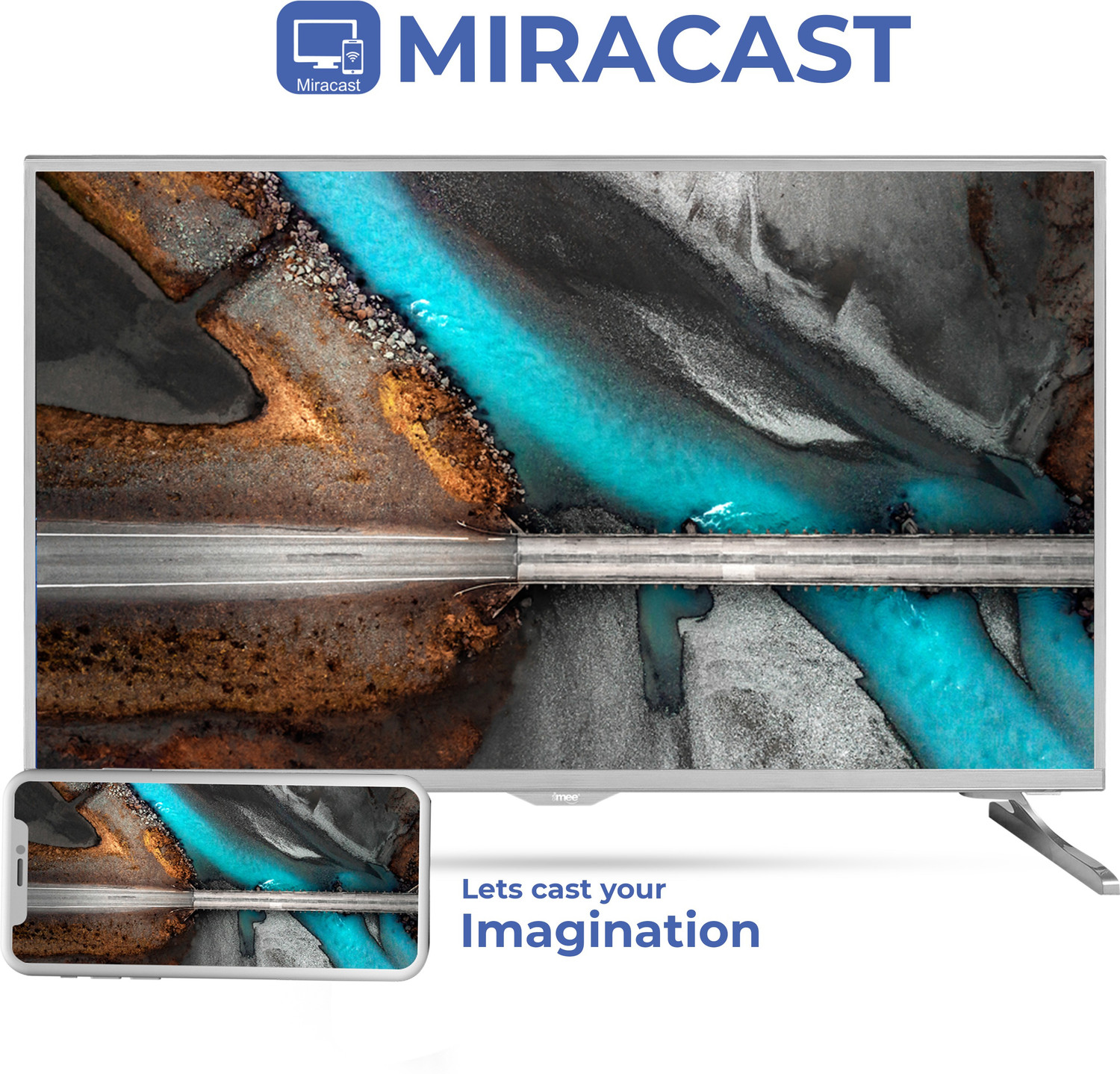 Image of iMEE Premium 102 cm (40 inch) HD Ready LED Smart Android TV with SRS Surround Sound (BEE 5 Star) (PREMIUM-40S-Champagne)