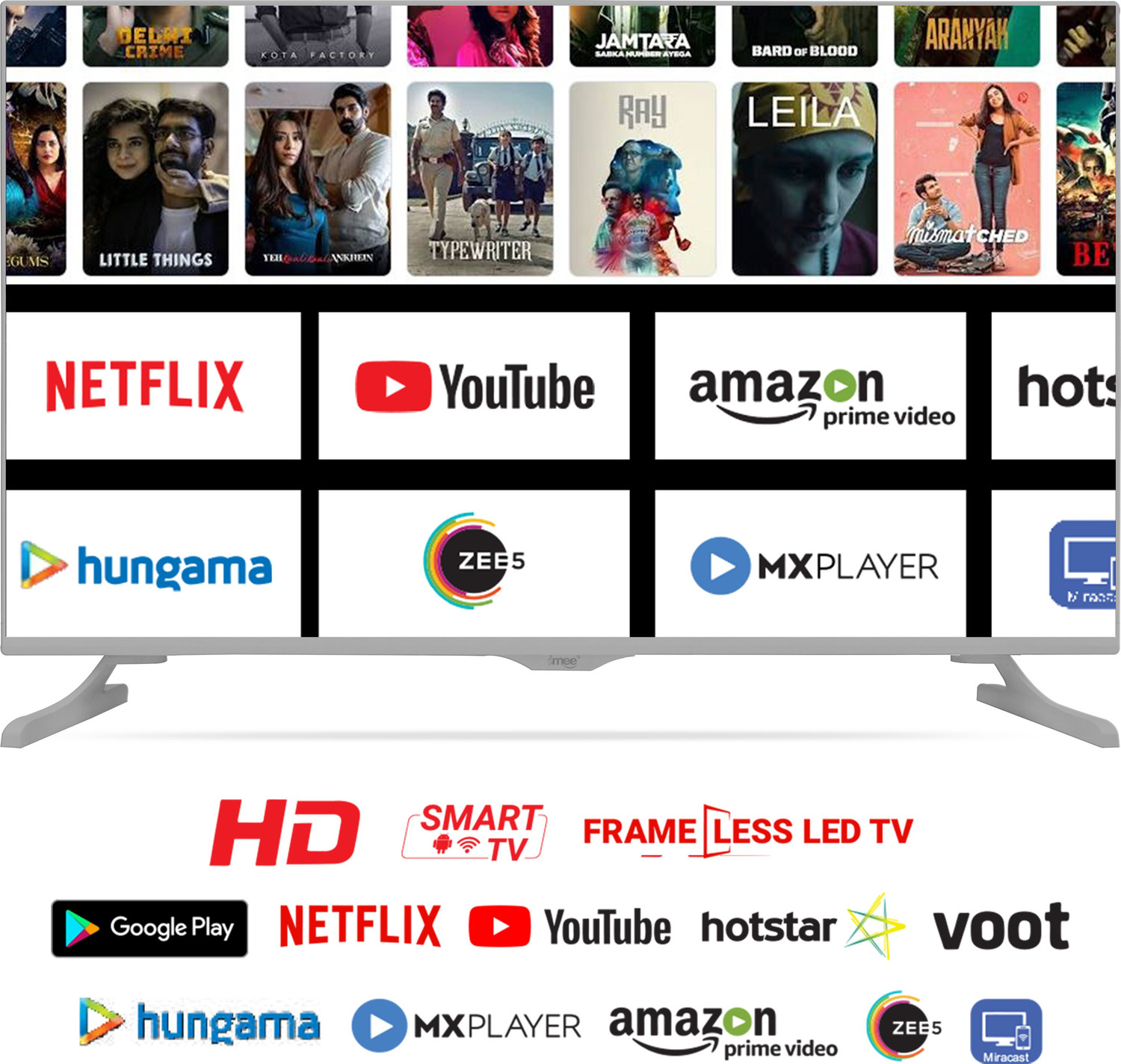 Image of iMEE Elite 80 cm (32 inch) HD Ready LED Smart Android TV with SRS Surround Sound (BEE 5 Star)