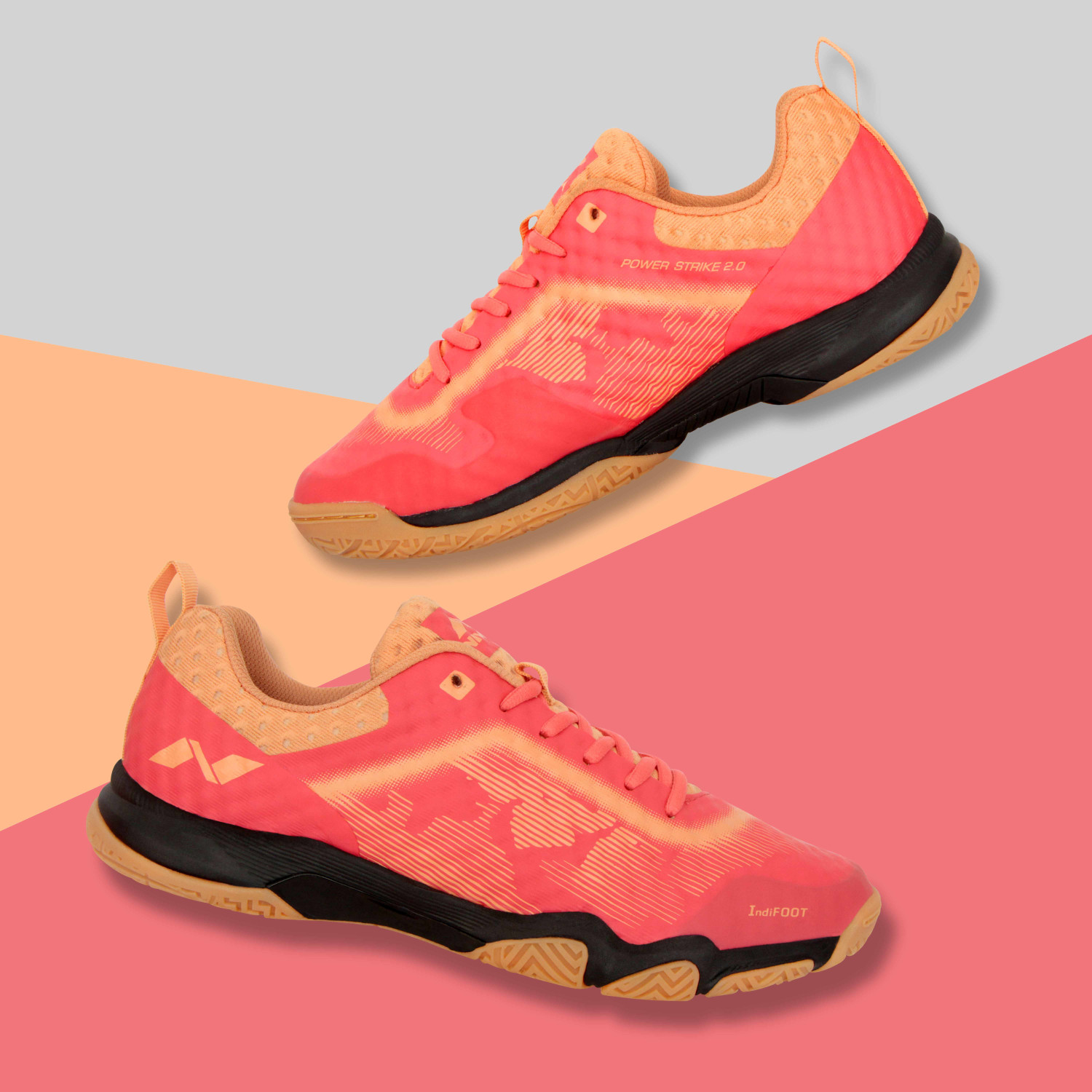 Image of NIVIA Powerstrike 2.0 Badminton Shoes For Men