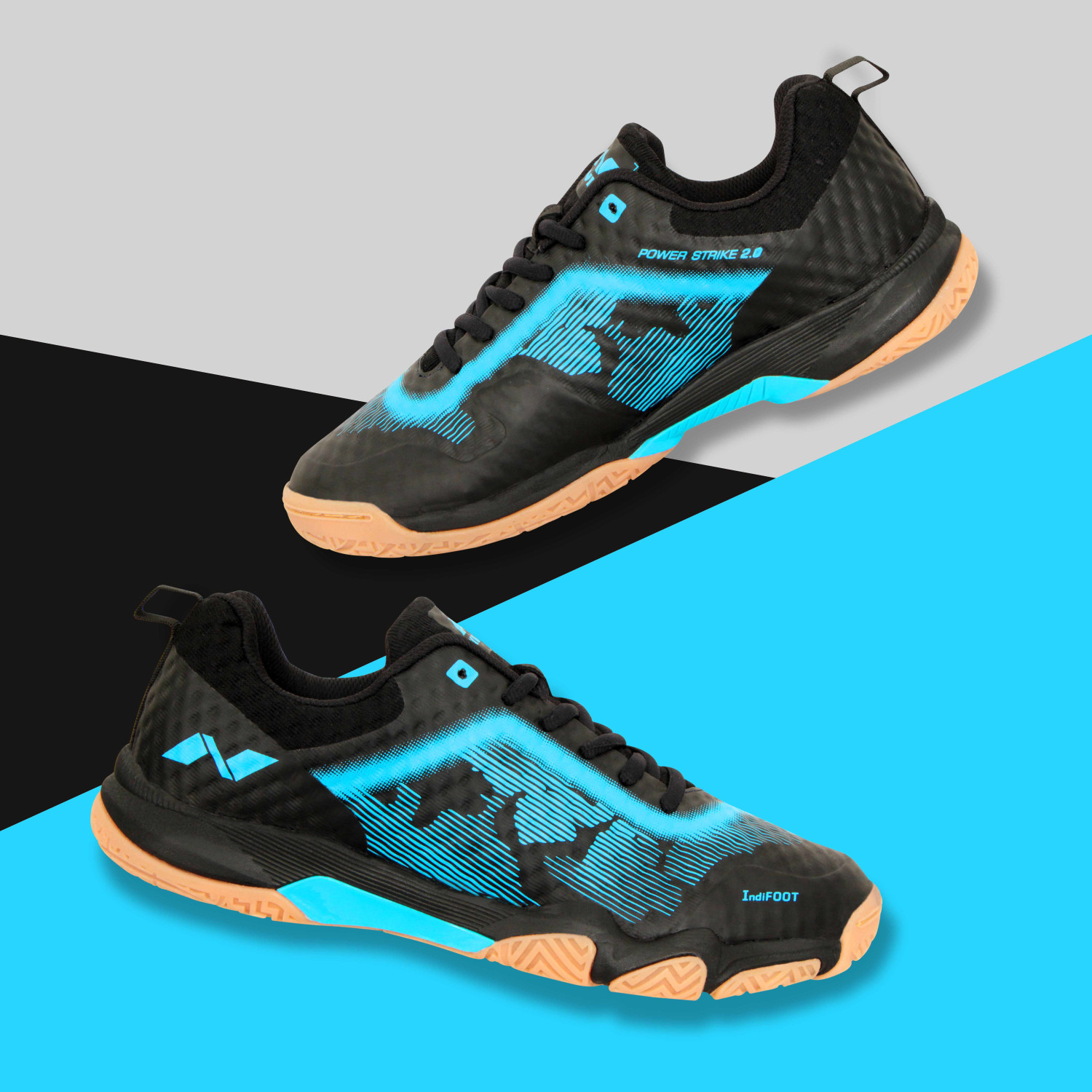 Image of NIVIA Powerstrike 2.0 Badminton Shoes For Men