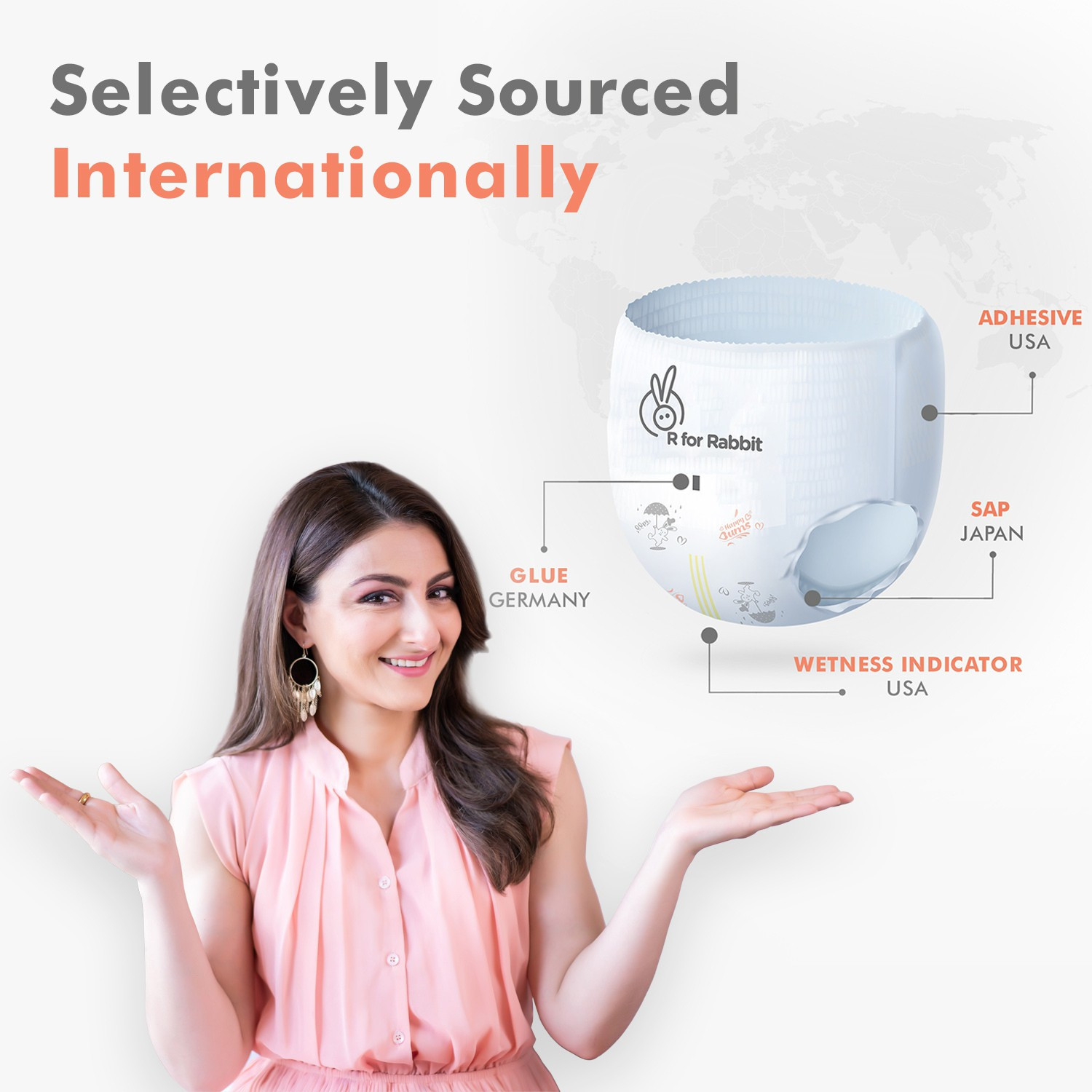 Image of R for Rabbit Feather Diaper Pants size L Pack of 70 - L