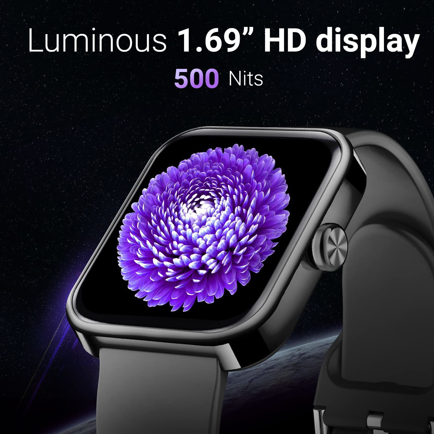 Image of CrossBeats Ignite ATLAS In-Built GPS, 1.7 inch 3D Curved HD Display, BT Calling, Smartwatch