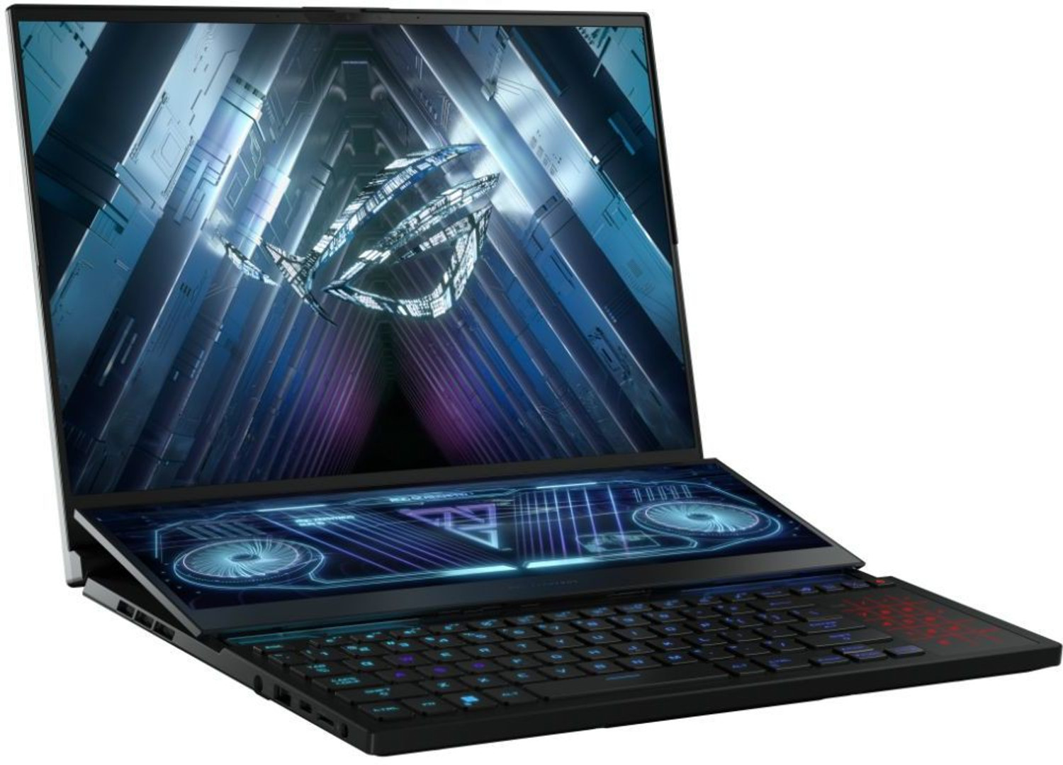 Image of ASUS ROG Zephyrus Duo 16 Dual Screen Laptop with 90Whr Battery AMD Ryzen 9 Octa Core 6900HX - (32 GB /2 TB SSD /Windows 11 Home /16 GB Graphics /NVIDIA GeForce RTX 3080 Ti) GX650RXZ-LO227WS Gaming Laptop