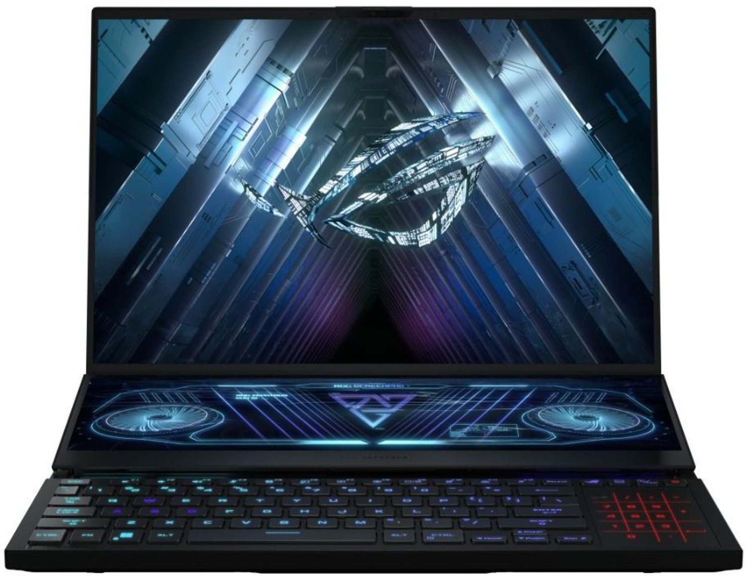 Image of ASUS ROG Zephyrus Duo 16 Dual Screen Laptop with 90Whr Battery AMD Ryzen 9 Octa Core 6900HX - (32 GB /2 TB SSD /Windows 11 Home /16 GB Graphics /NVIDIA GeForce RTX 3080 Ti) GX650RXZ-LO227WS Gaming Laptop