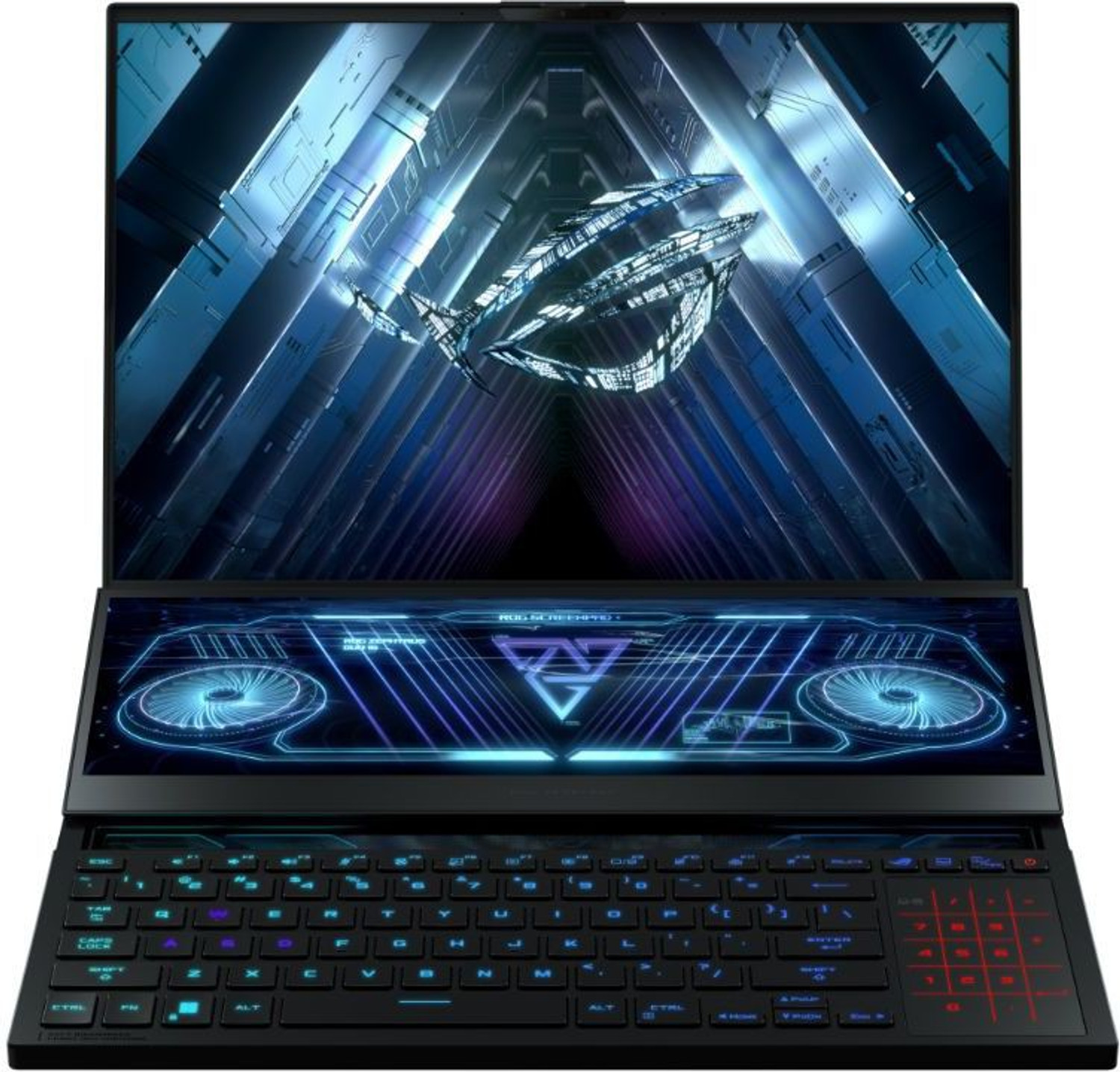 Image of ASUS ROG Zephyrus Duo 16 Dual Screen Laptop with 90Whr Battery AMD Ryzen 9 Octa Core 6900HX - (32 GB /2 TB SSD /Windows 11 Home /16 GB Graphics /NVIDIA GeForce RTX 3080 Ti) GX650RXZ-LO227WS Gaming Laptop