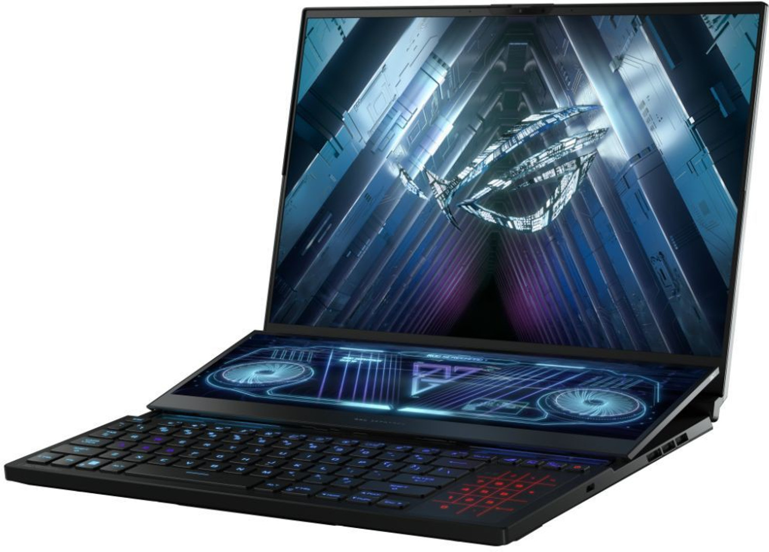 Image of ASUS ROG Zephyrus Duo 16 Dual Screen Laptop with 90Whr Battery AMD Ryzen 9 Octa Core 6900HX - (32 GB /2 TB SSD /Windows 11 Home /16 GB Graphics /NVIDIA GeForce RTX 3080 Ti) GX650RXZ-LO227WS Gaming Laptop