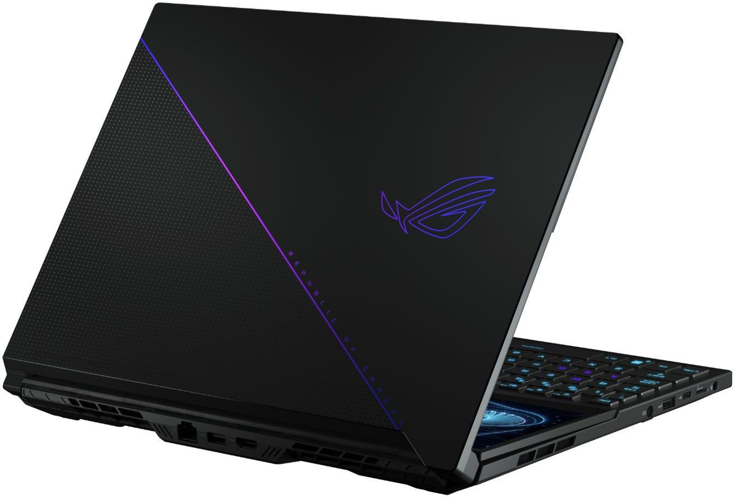 Image of ASUS ROG Zephyrus Duo 16 Dual Screen Laptop with 90Whr Battery AMD Ryzen 9 Octa Core 6900HX - (32 GB /2 TB SSD /Windows 11 Home /16 GB Graphics /NVIDIA GeForce RTX 3080 Ti) GX650RXZ-LO227WS Gaming Laptop