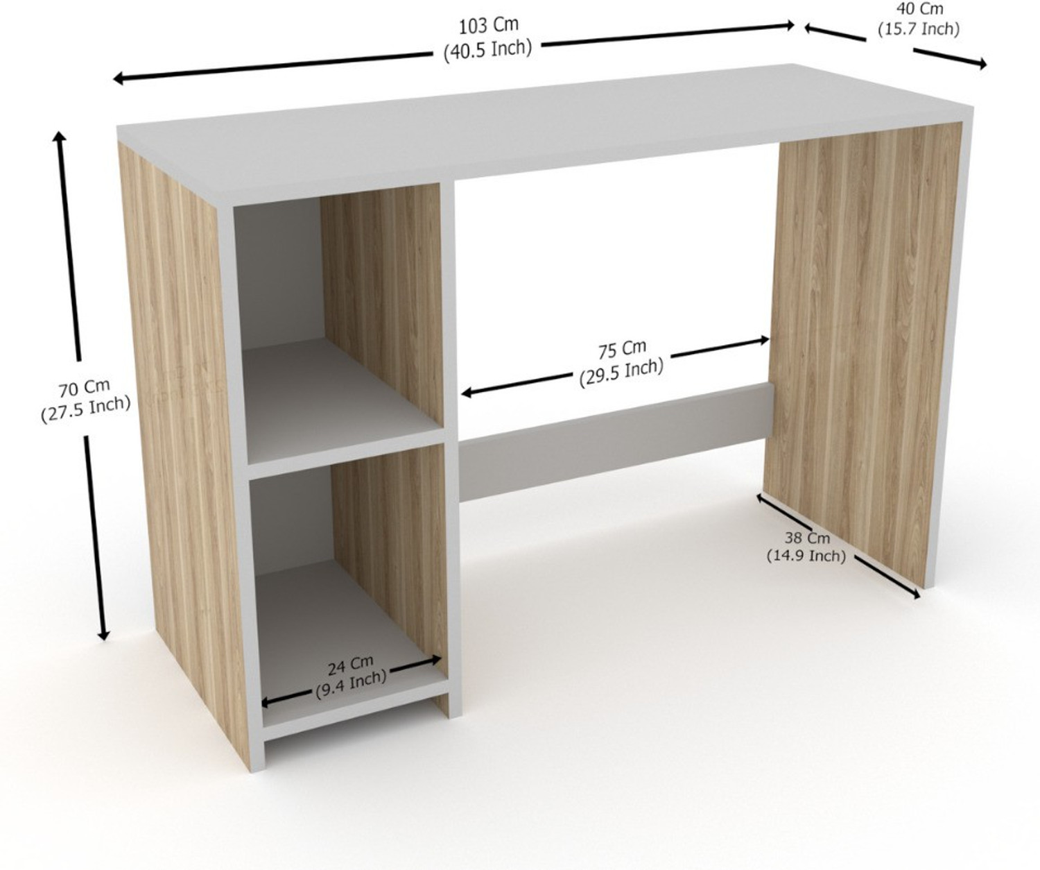 Image of Flipkart Perfect Homes Multifunctional Wooden Study Table /Writing Table /Laptop Computer Desk for Home / Engineered Wood Study Table
