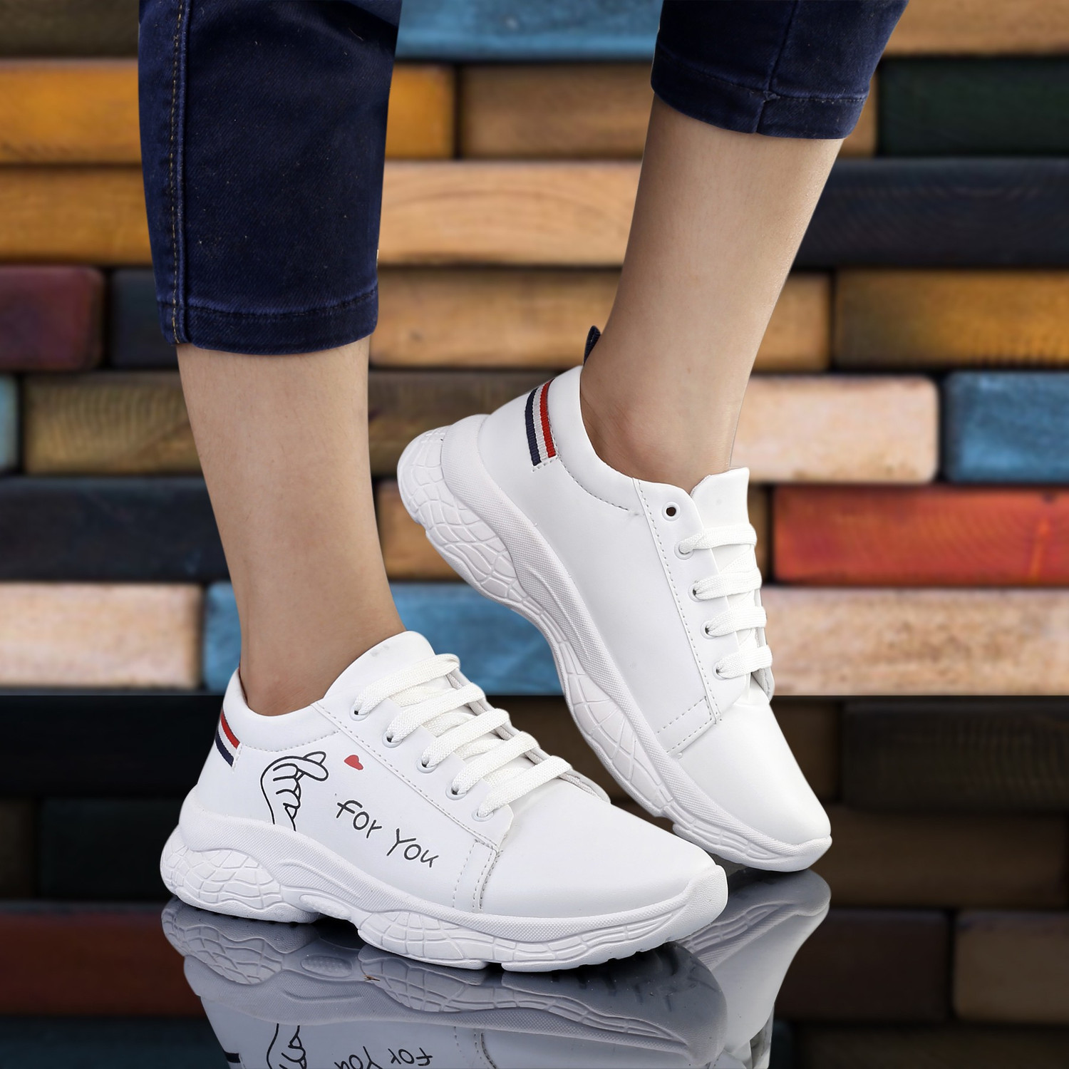 Kraasa Retroglam 2.0 Sneakers For Women White Price History