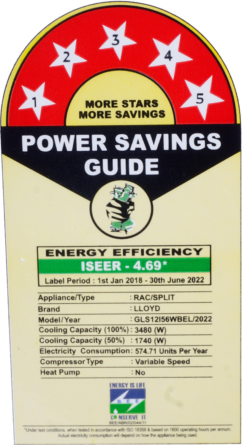 Image of Lloyd 2022 Model 1 Ton 5 Star Split Inverter AC