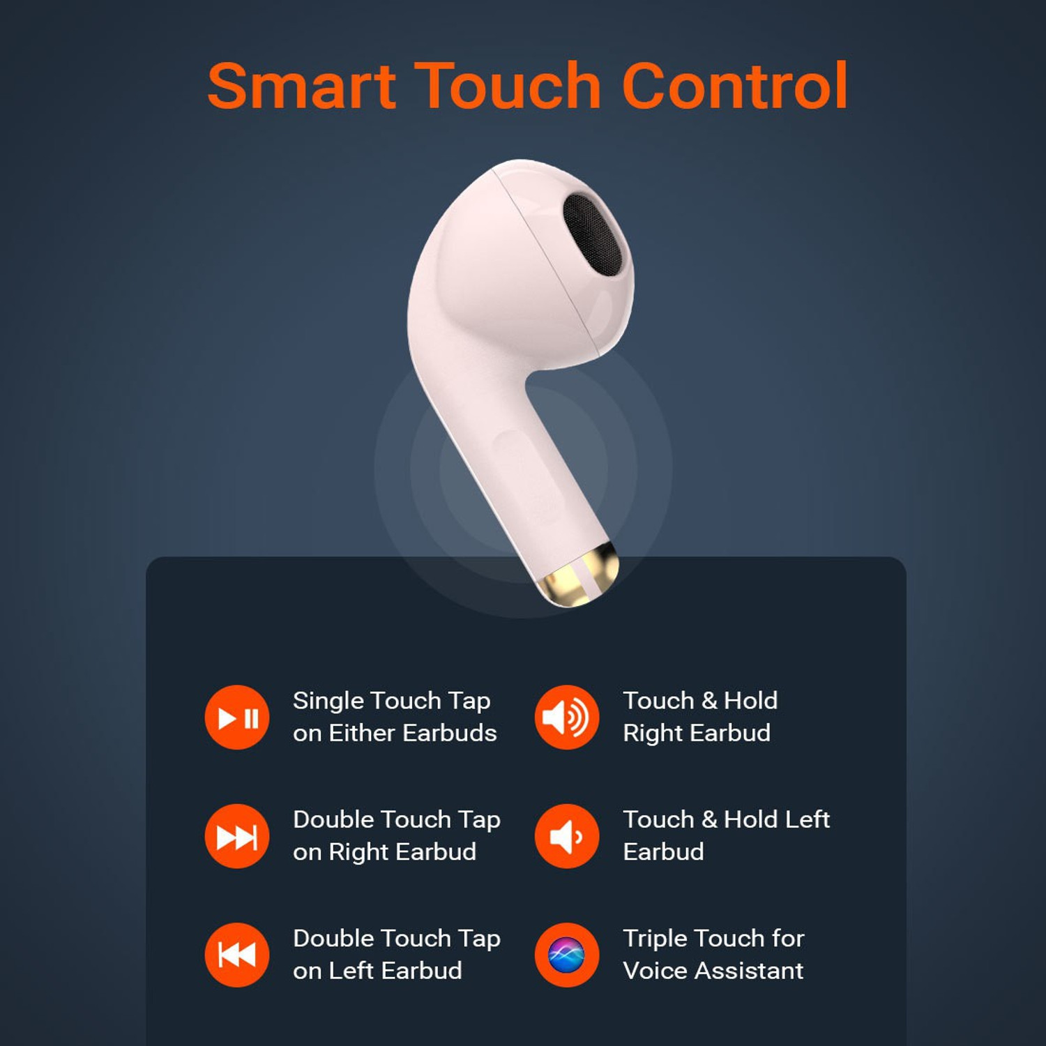 Image of Fire-Boltt Fire Pods Ninja G201 Earbuds TWS IWP HD Calls, Quick Charge 24hrs playback Bluetooth