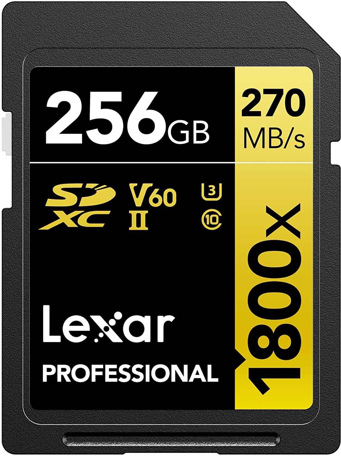 Image of Lexar LSD1800256G-BNNNG Professional 1800x 256 GB SDXC Class 10 270 MB /s Memory Card Compatible with Camera