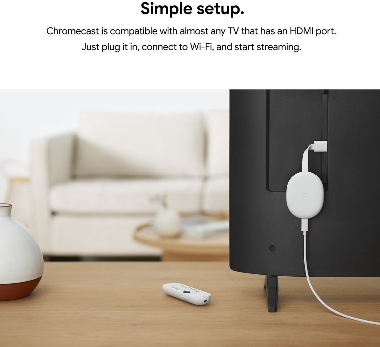 Image of Google Chromecast with TV (4K) Media Streaming Device
