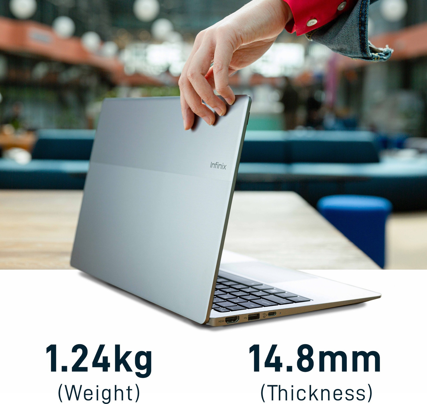 Image of Infinix INBook X1 Neo Series Intel Celeron Quad Core N5100 - (4 GB /128 GB SSD /Windows 11 Home) XL22 Thin and Light Laptop