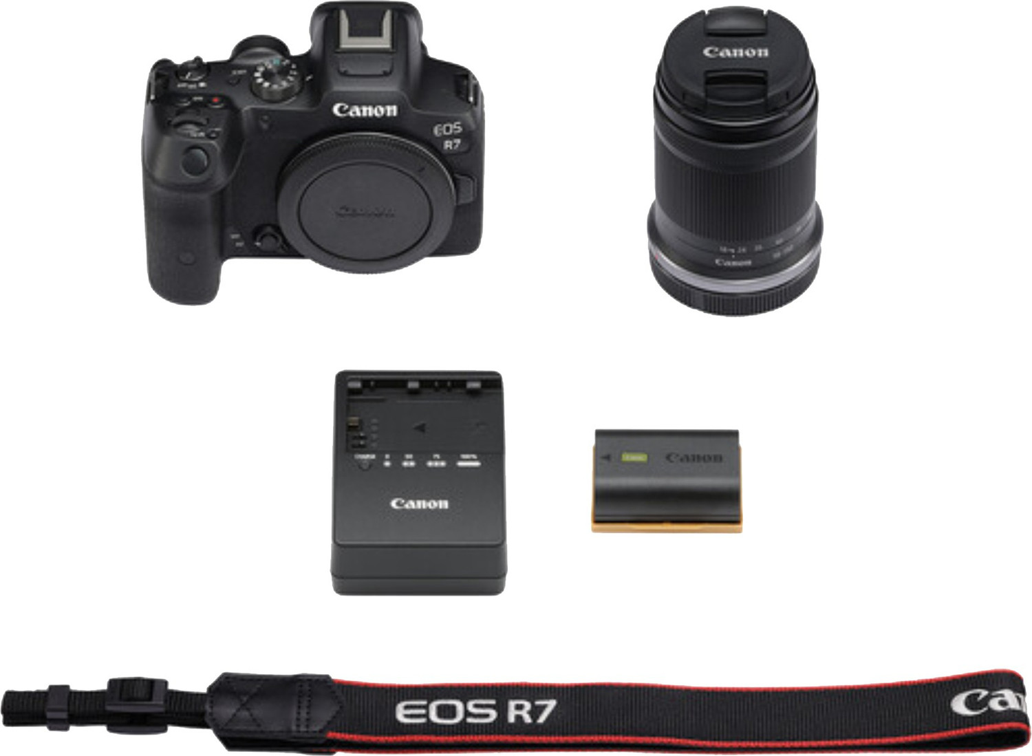 Image of Canon EOS R7 Mirrorless Camera Body with RF-S18 - 150mm f /3.5 - 6.3 IS STM Lens