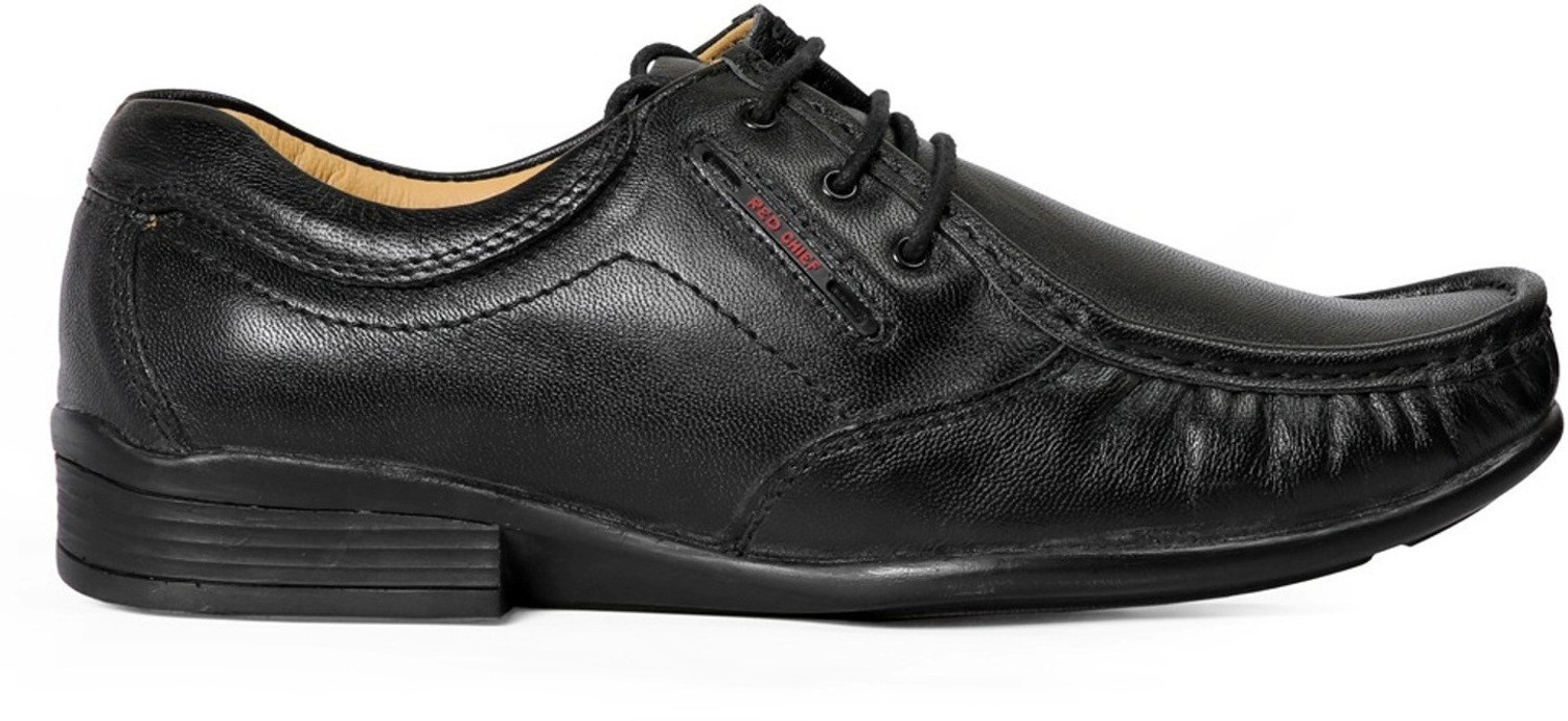 Red chief discount shoes black price