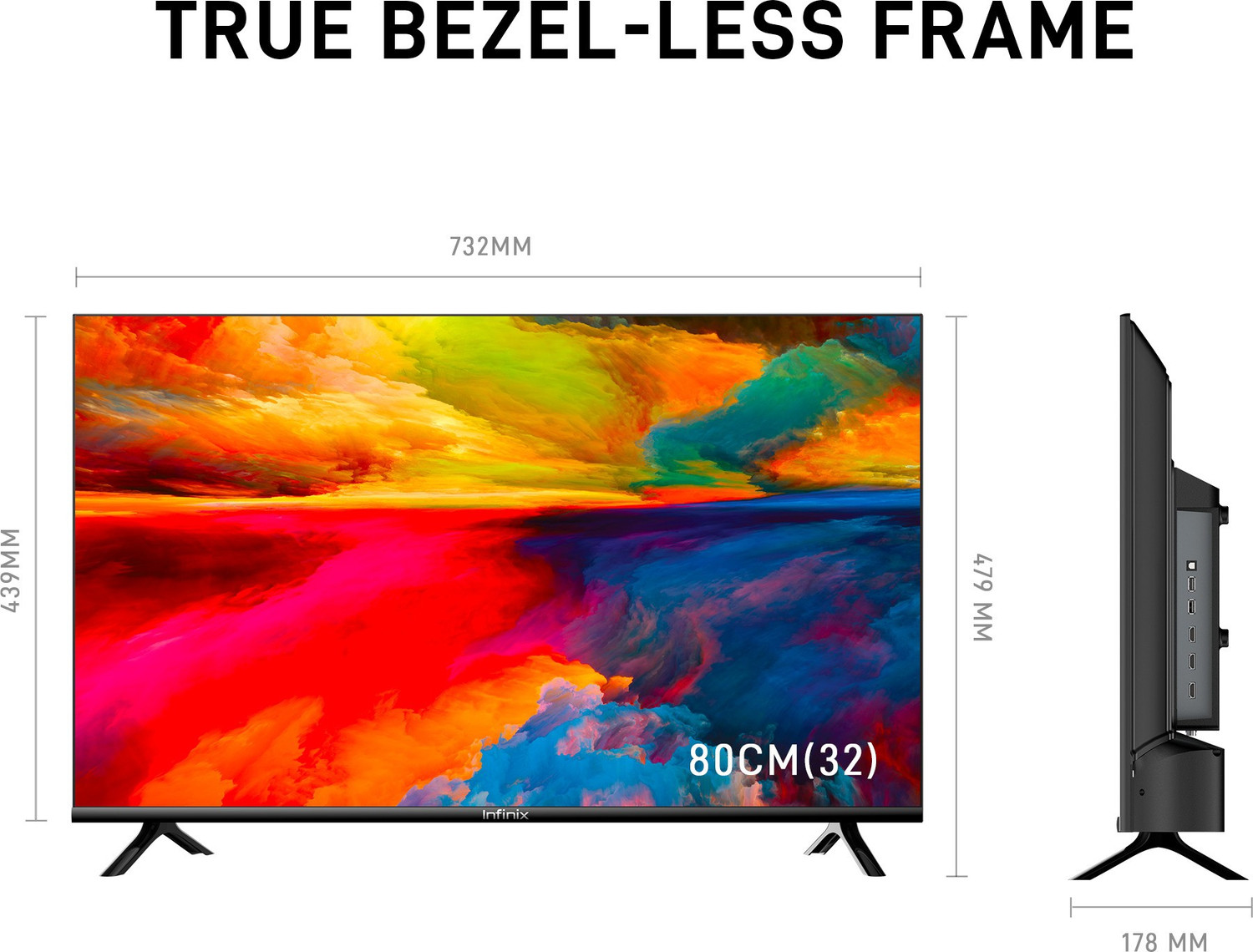 Image of Infinix Y1 80 cm (32 inch) HD Ready LED Smart Linux TV with YouTube & Pre-loaded Apps, Wifi Enabled, Miracast, Web Browser