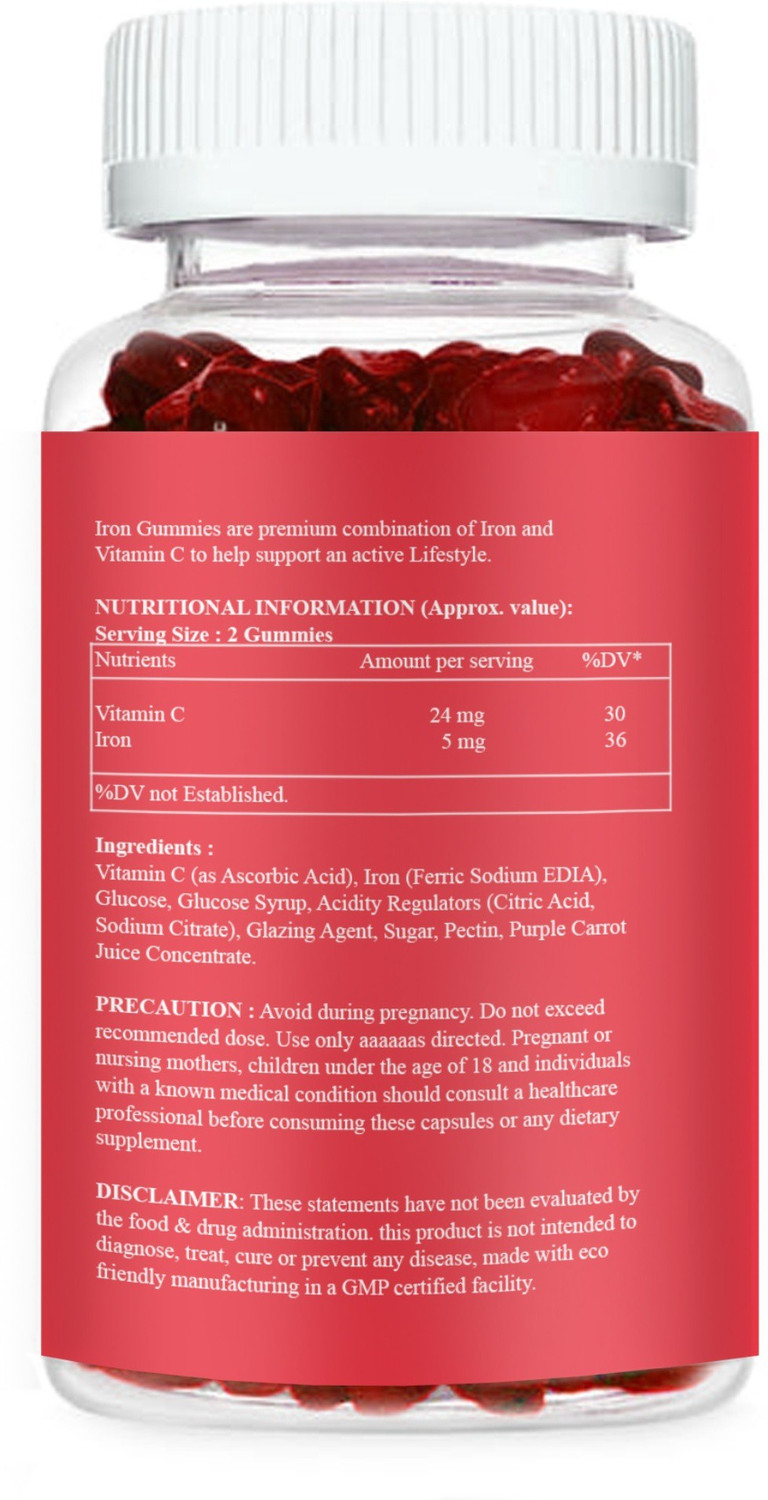 Image of Nutrous Iron Gummies For Both Kids and Adults (SD7)Premium (30 No)