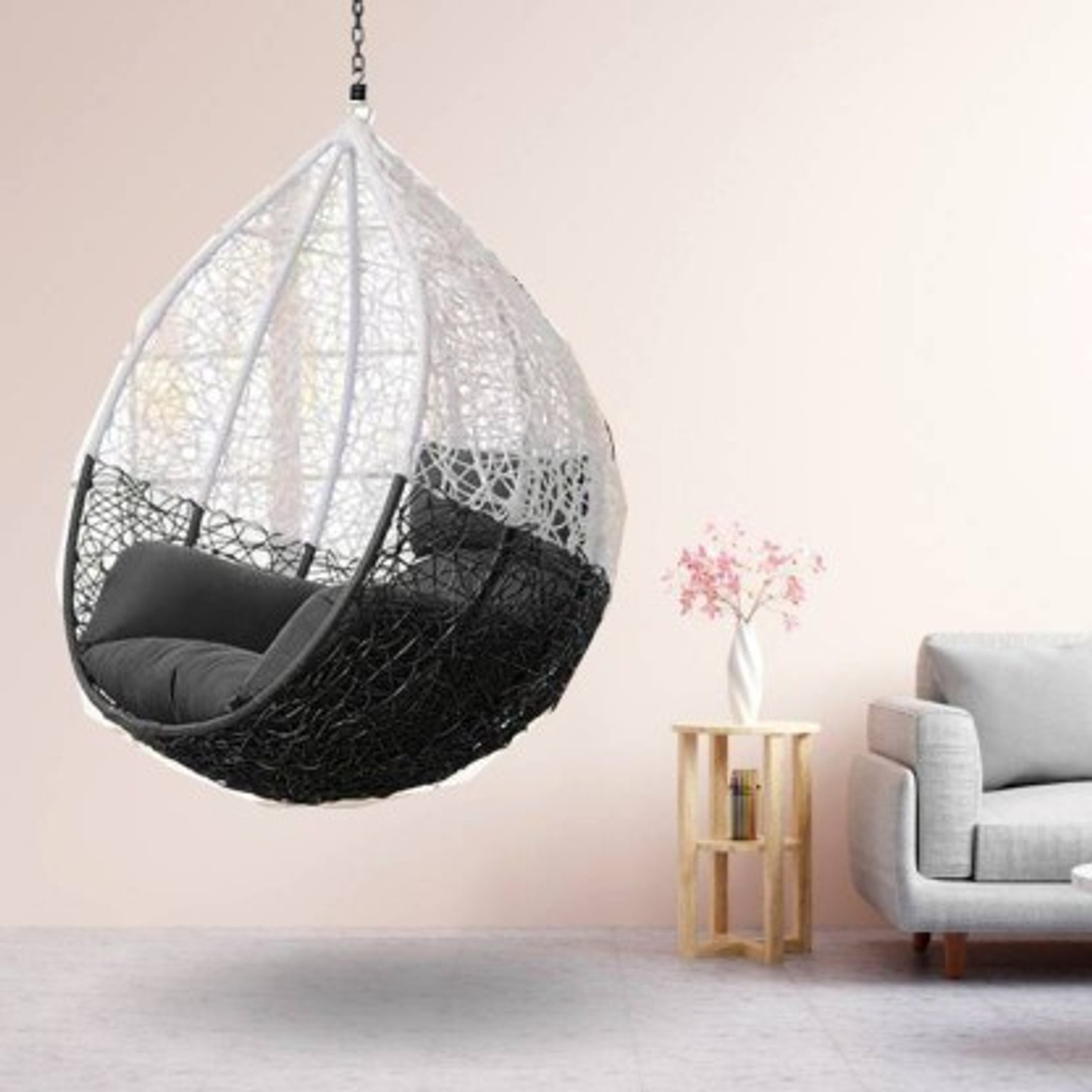 Swing that hangs from ceiling outlet
