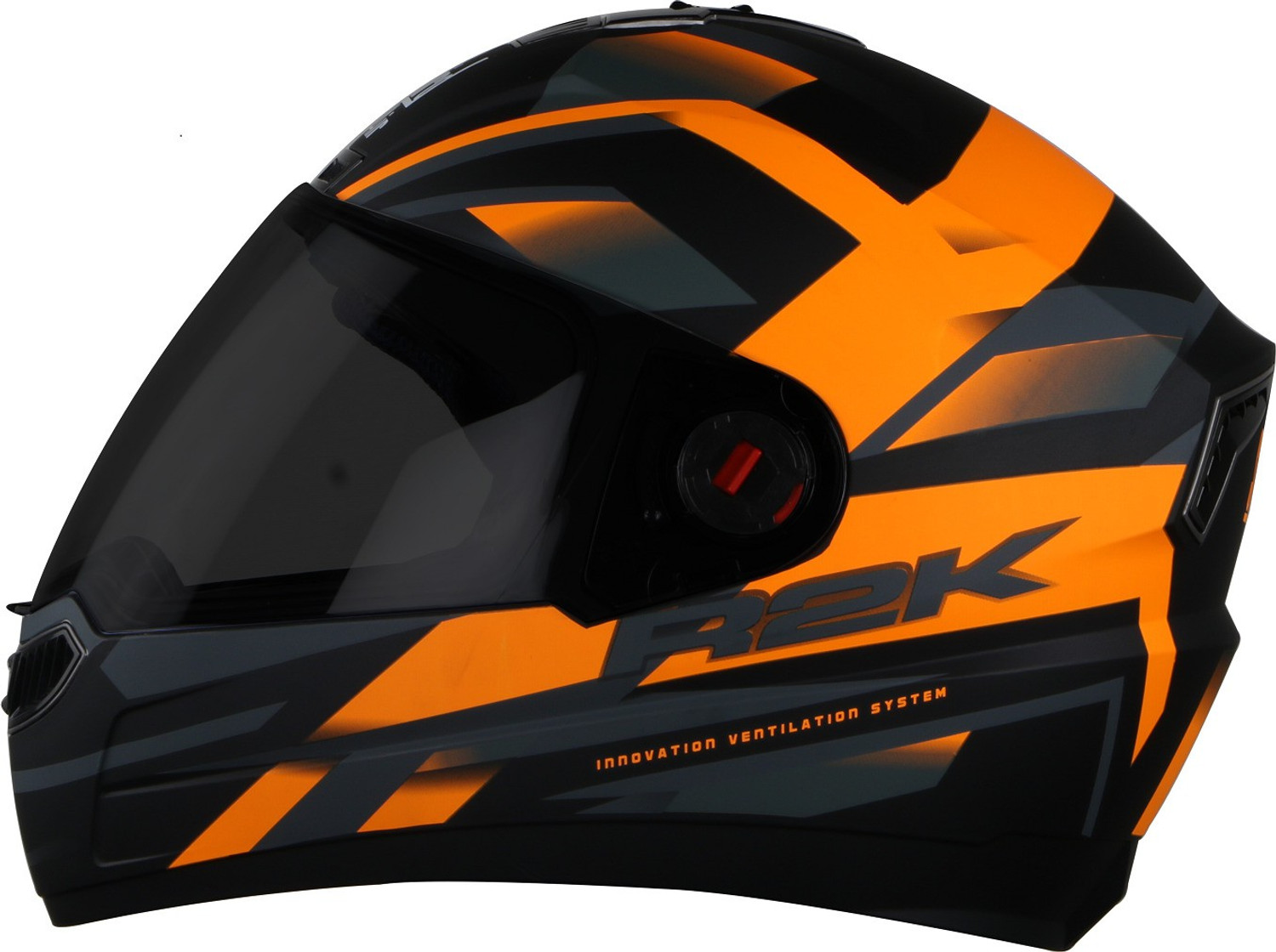Steelbird Air SBA 1 R2K Motorbike Helmet Matt Black Orange with