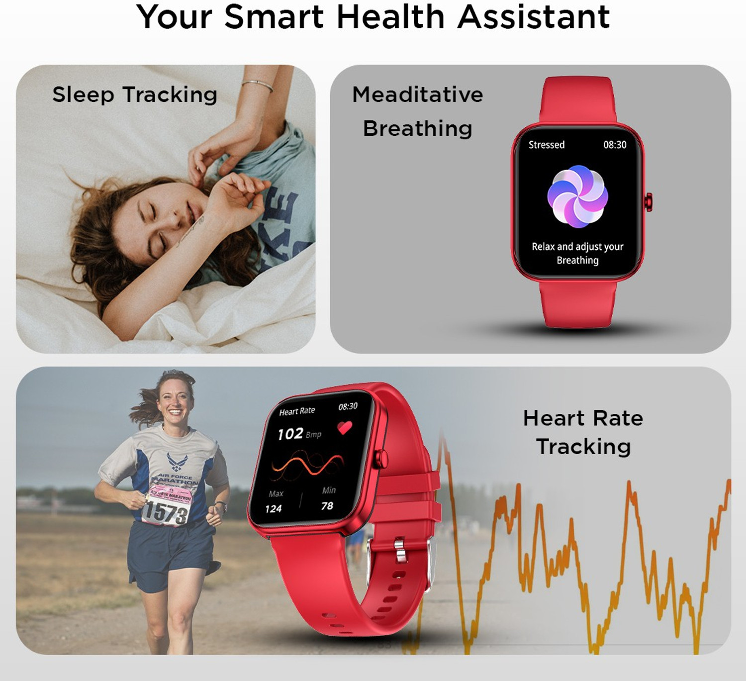 Image of Fire-Boltt Wonder 45.7mm (1.8) Bluetooth Calling with AI Voice Assistant Smartwatch