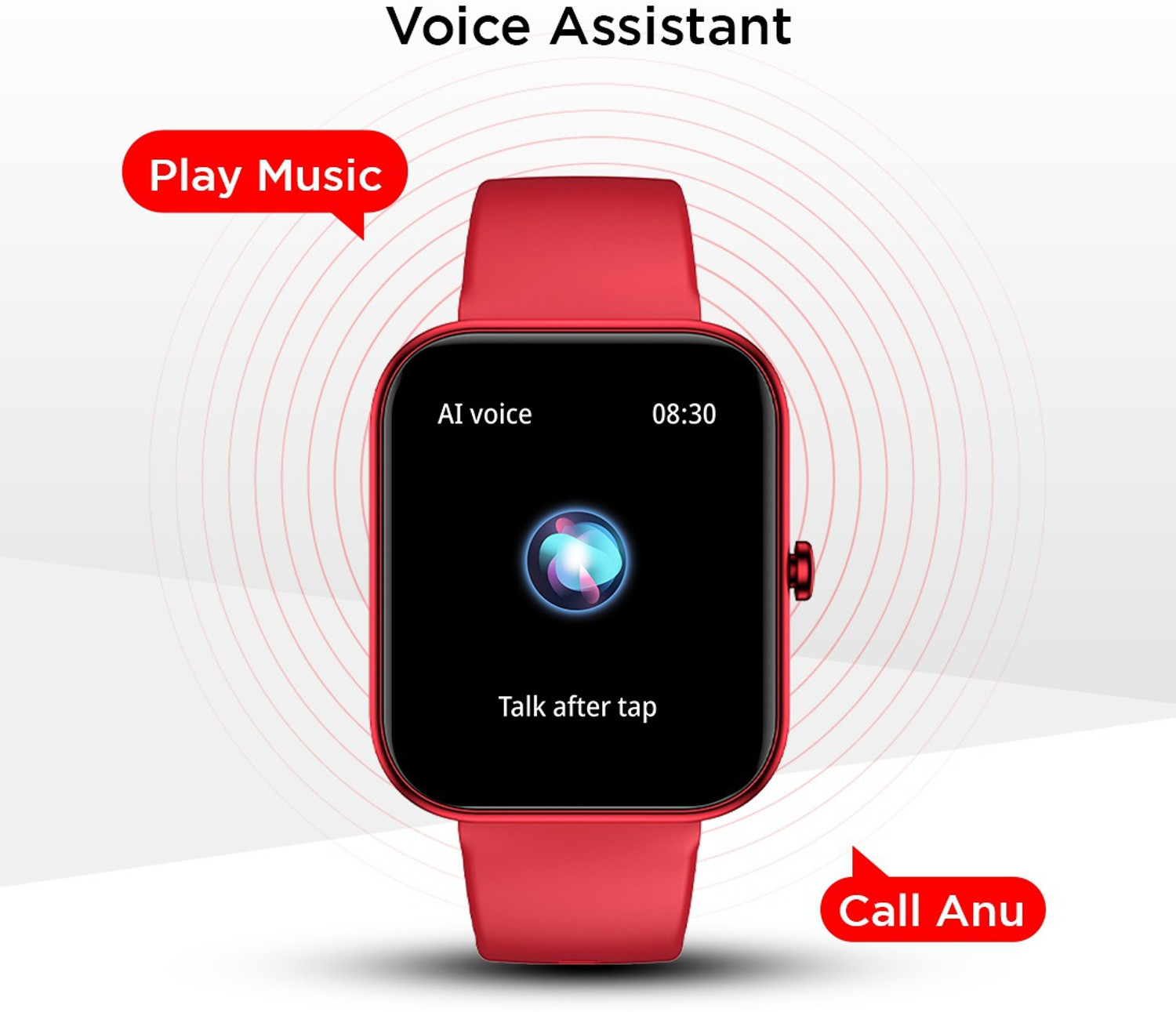 Image of Fire-Boltt Wonder 45.7mm (1.8) Bluetooth Calling with AI Voice Assistant Smartwatch
