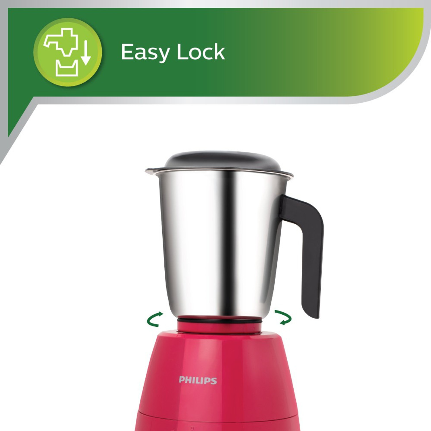 PHILIPS HL7505 /02 Daily Collection 500 W Mixer Grinder (3 Jars, Red