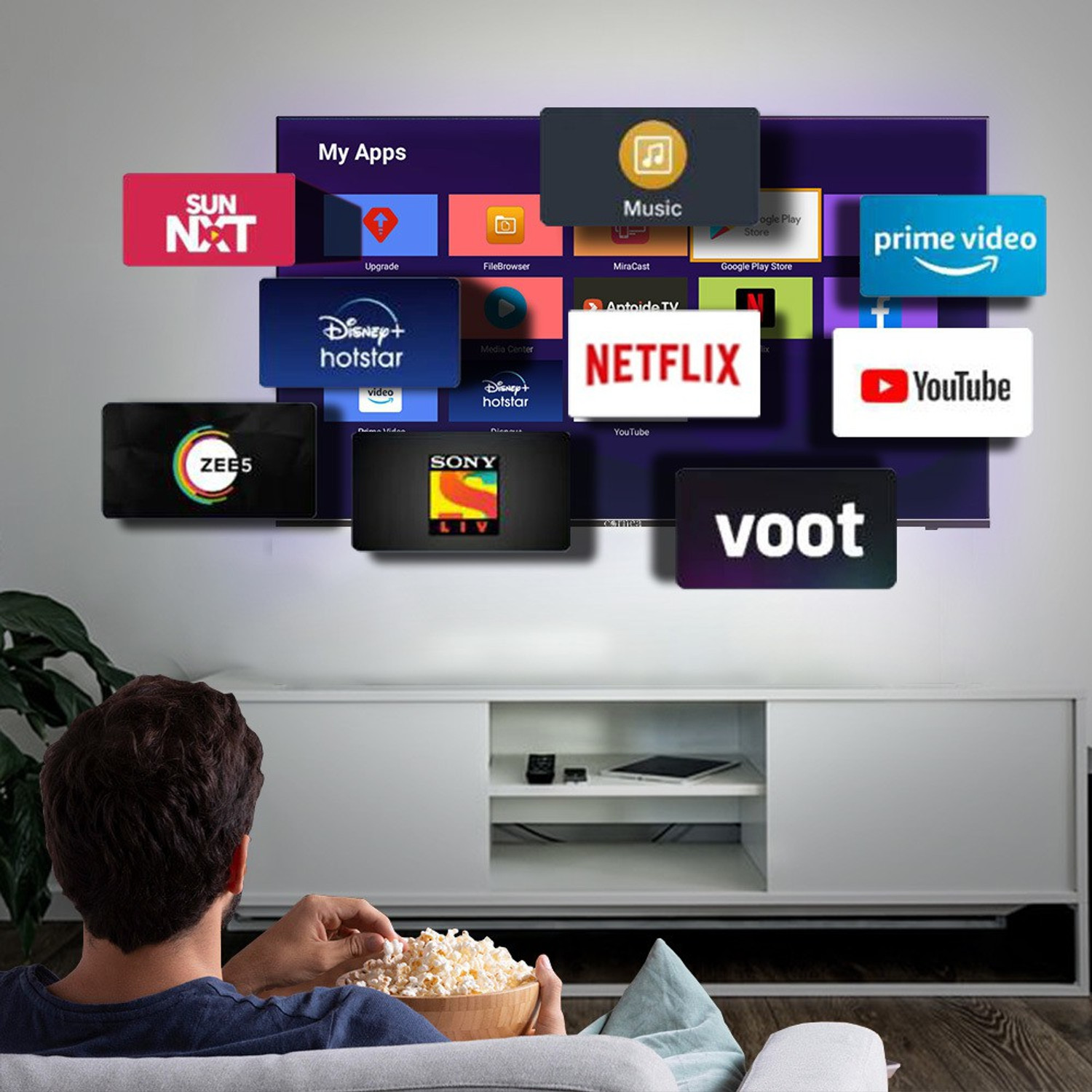 Image of CORNEA Bezelless 127 cm (50 inch) Ultra HD (4K) LED Smart Android TV