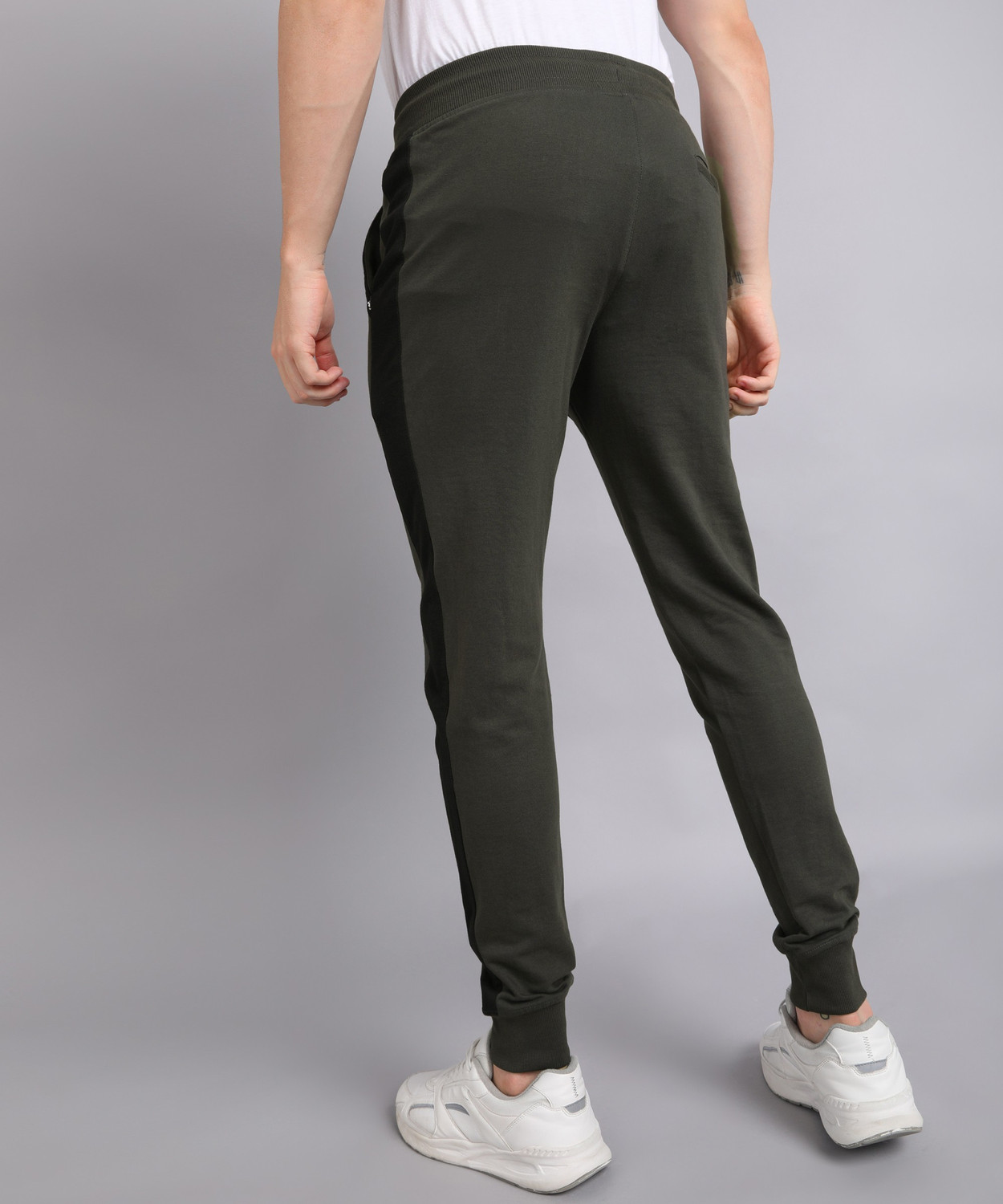 Image of METRONAUT Colorblock Men Grey Track Pants
